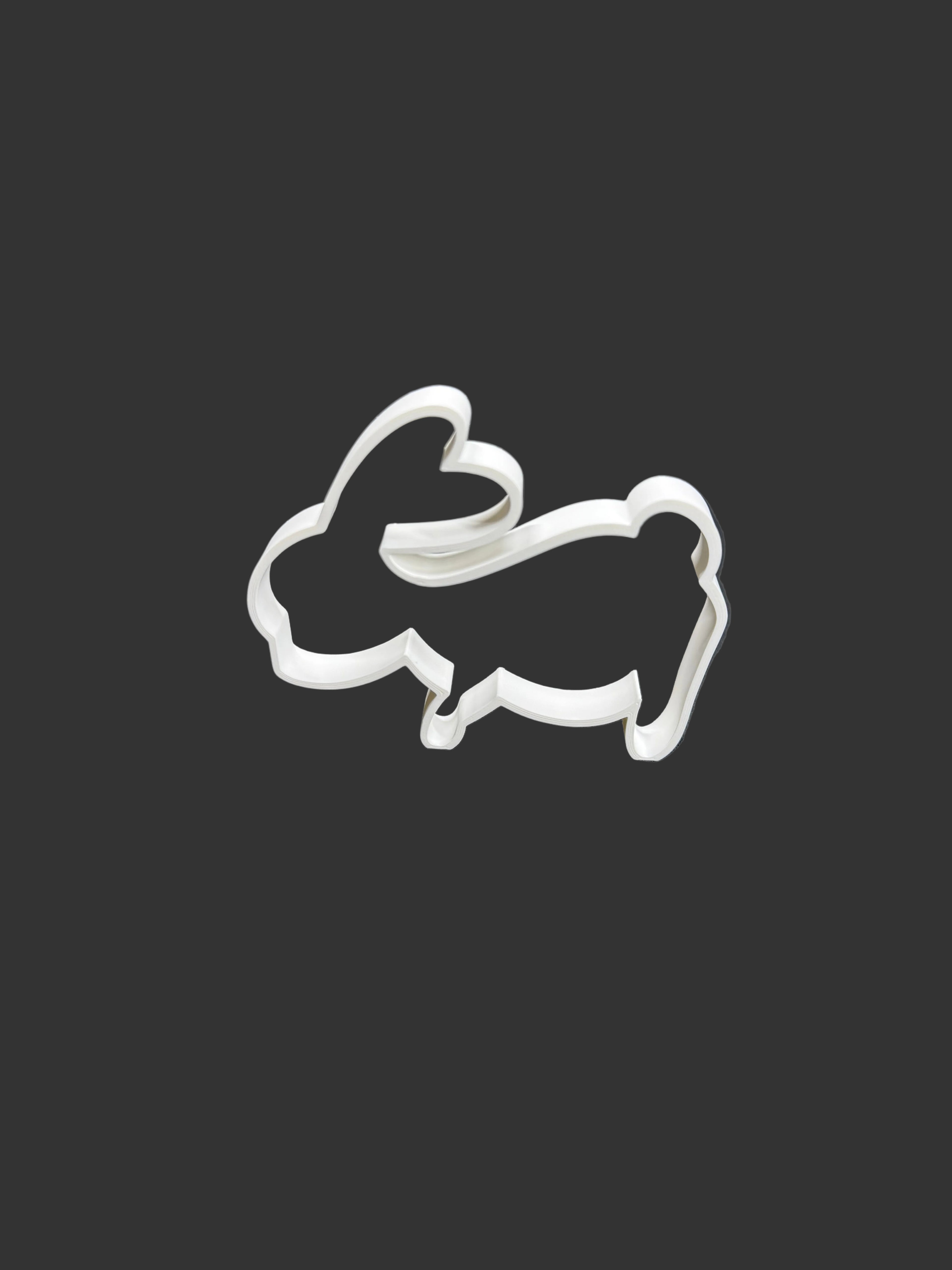 Bunny Tumbler Handle – Rabbit Tumbler Grip Epoxy Tumblers – Easter Accessory for Custom Cups