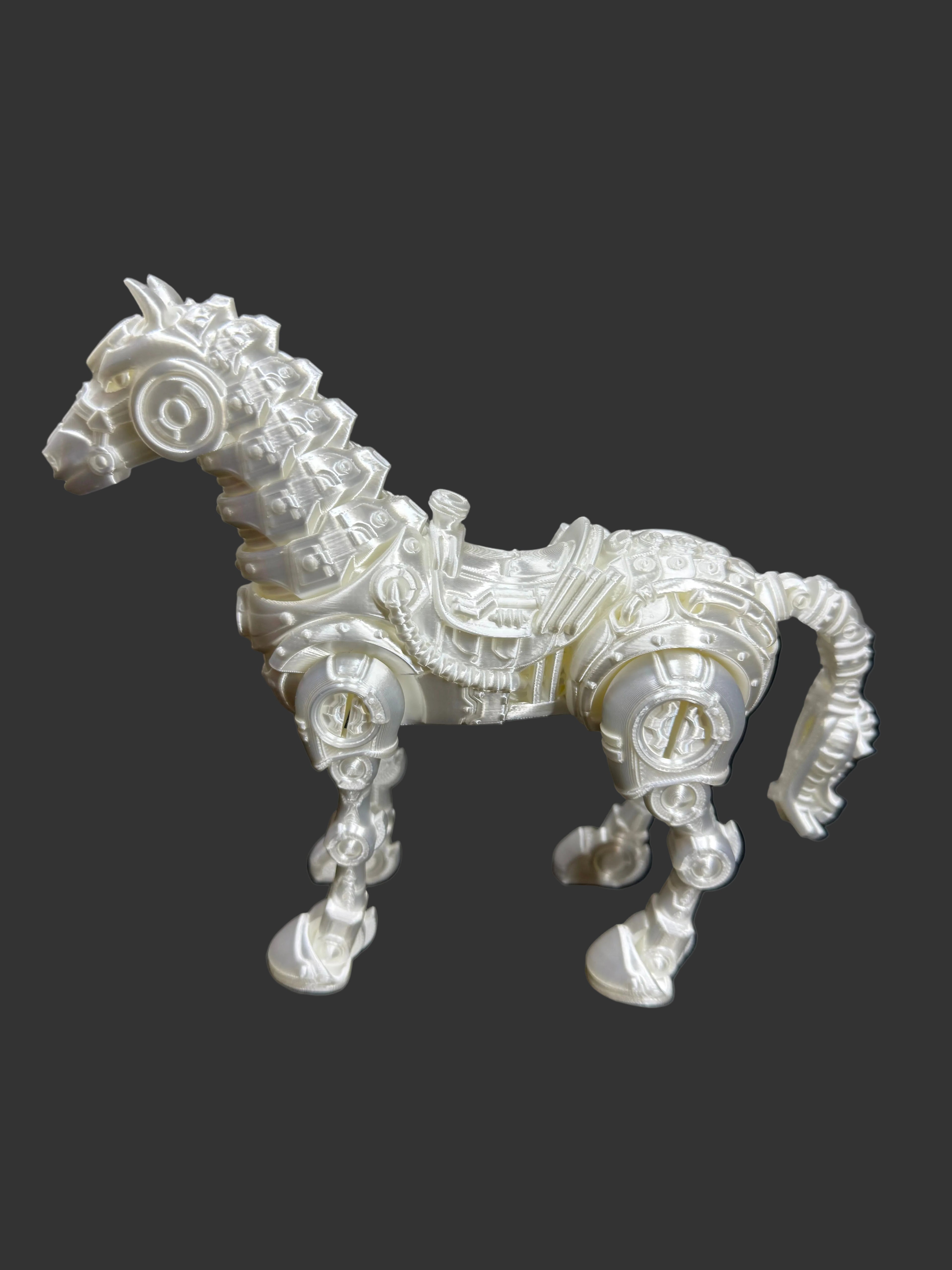 Cyber Horse Figurine – Futuristic Mechanical Stallion (2 Variants)