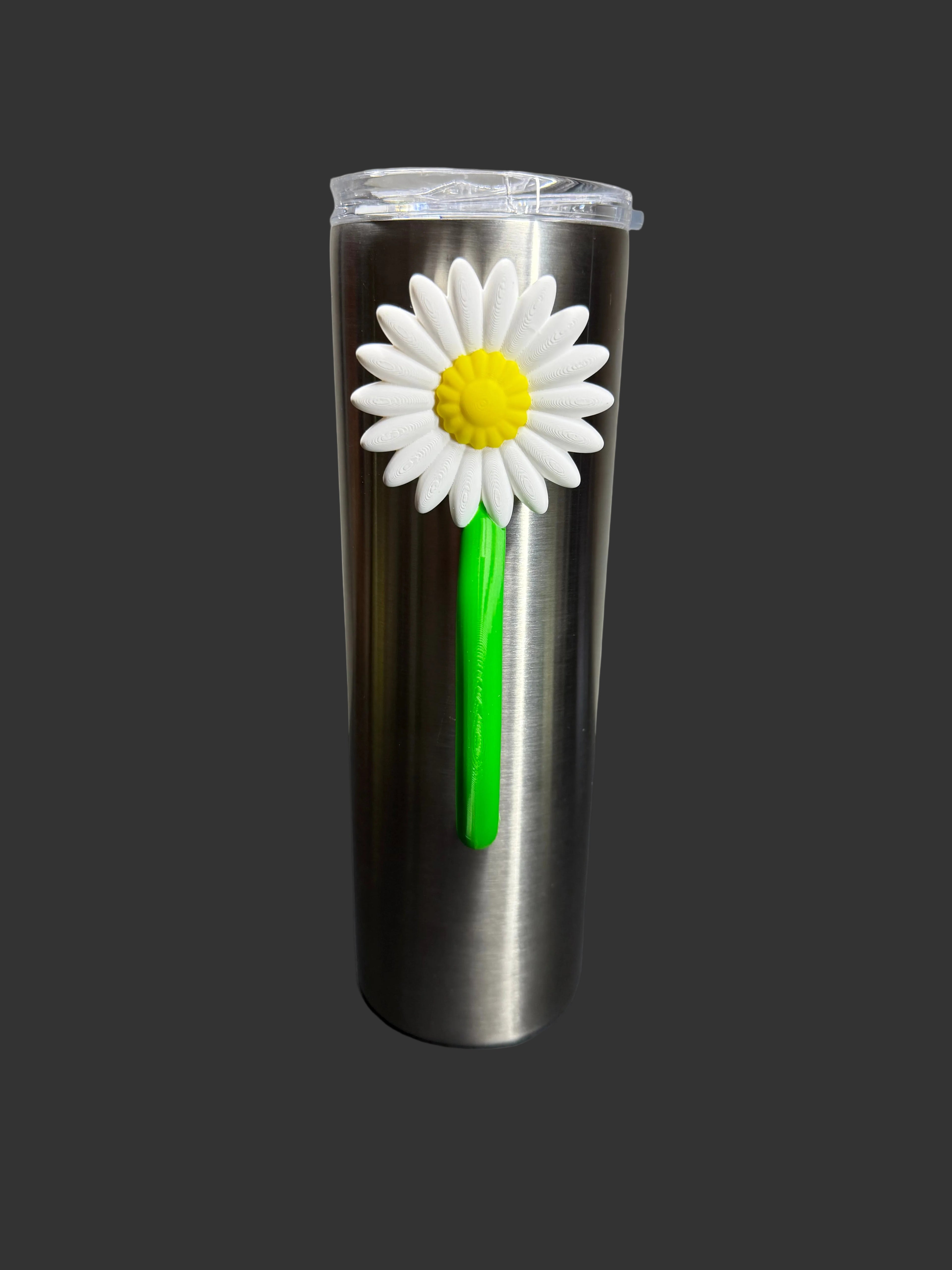 Daisy Flower Tumbler Handle | Epoxy Tumbler Accessory | Floral Cup Handle | Spring Summer Tumbler Grip