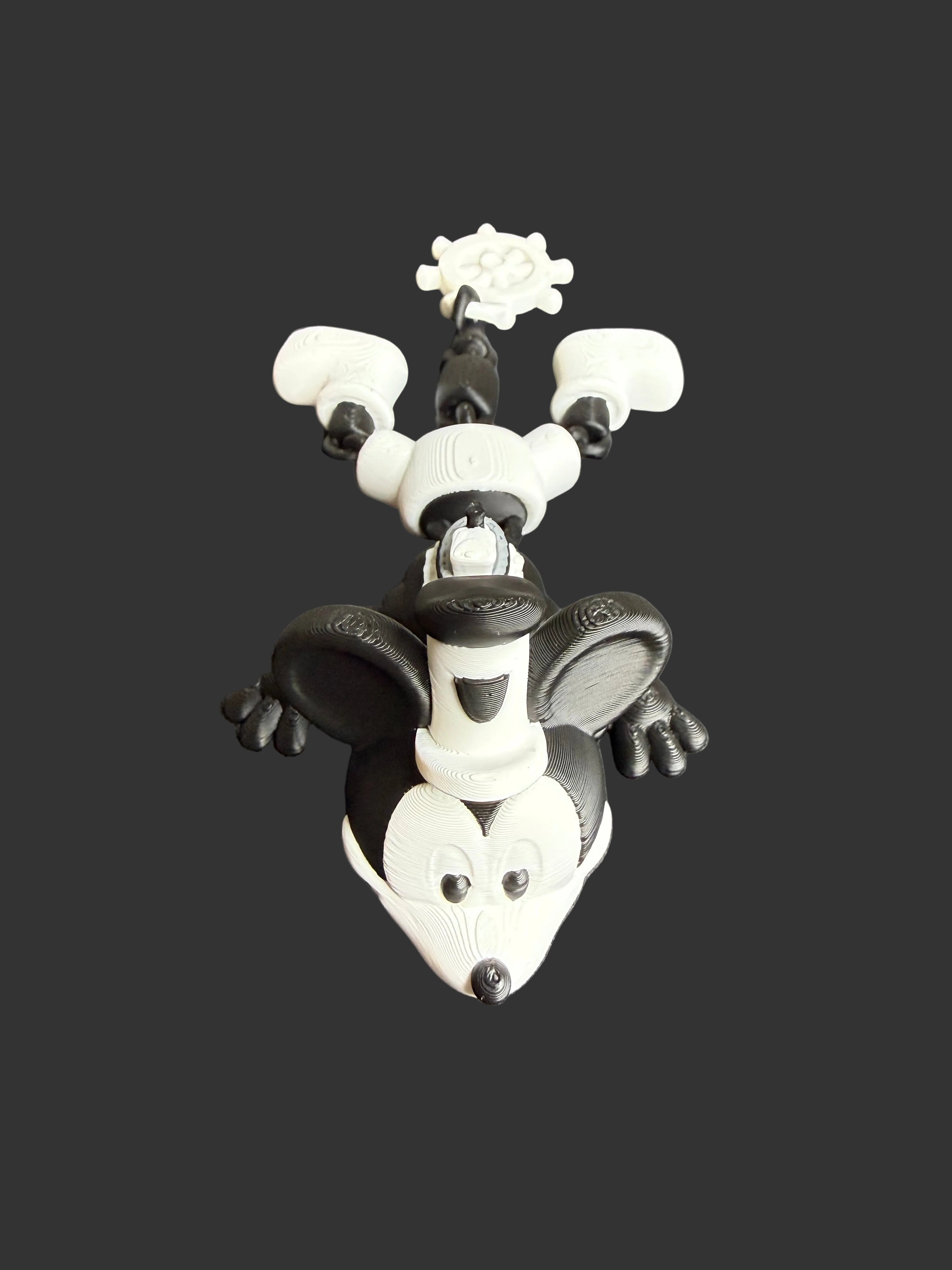 Vintage Cartoon Tugboat Figure – Classic Tugboat Style 3D Print – Whimsical Nautical Decor Collectible