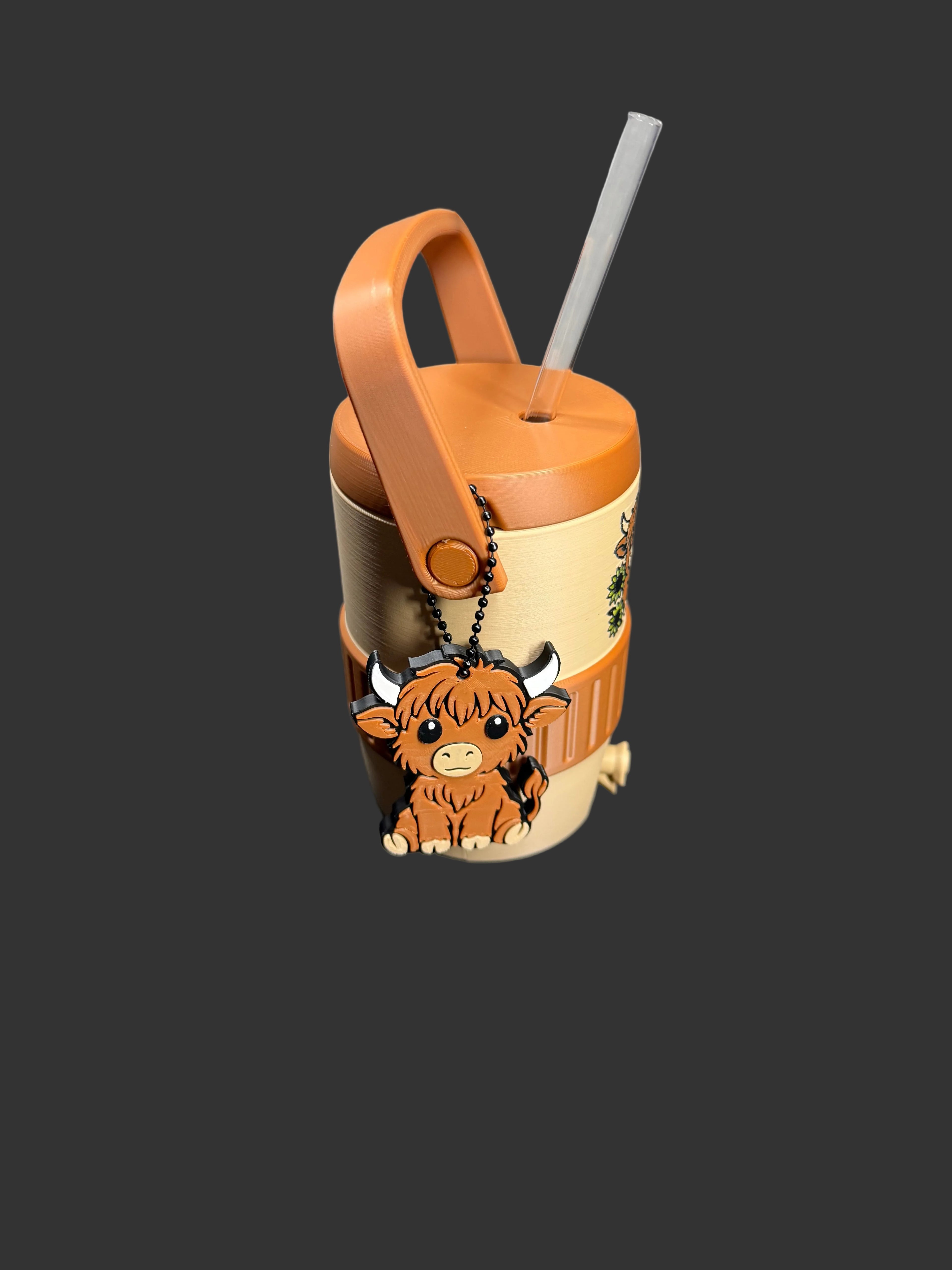 Highland Cow Can Holder | Funny Cow Drink Sleeve | Western Beverage Insulator | Cute Farm Animal Gift | 12oz Can Cooler Alternative