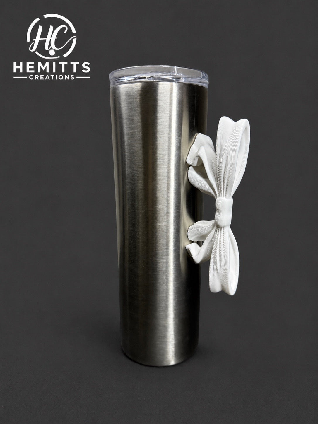 Bow Tumbler Handle for Epoxy Tumblers | 3D Printed Bow Handle Accessory