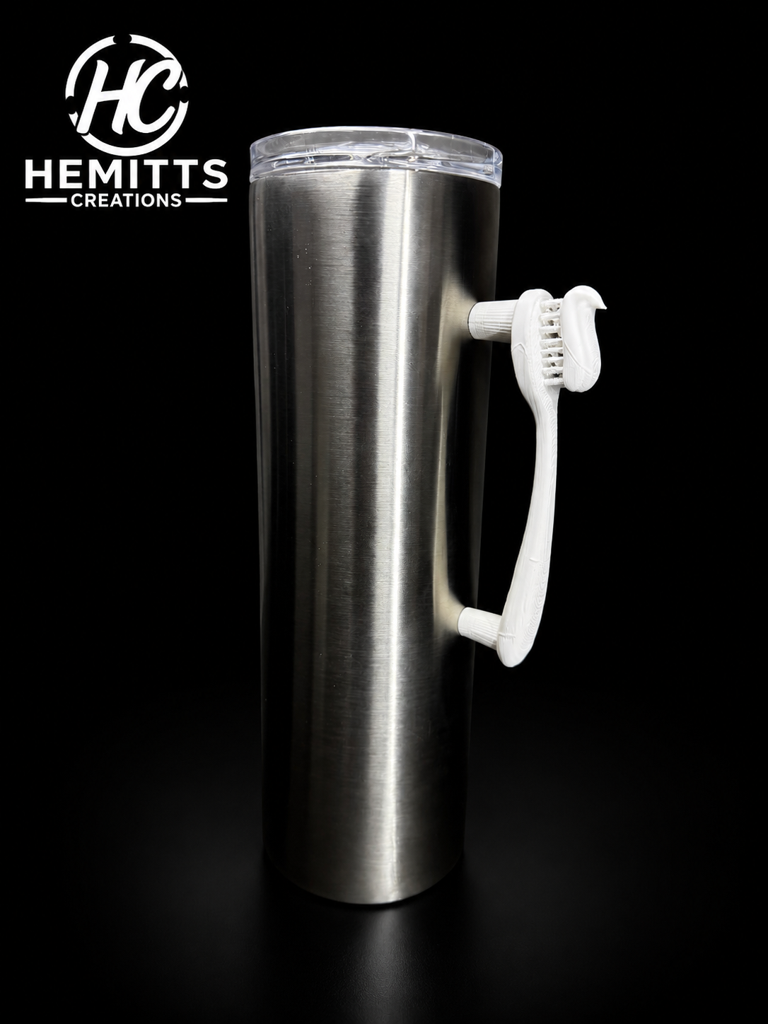 Toothbrush Tumbler Handle STL | Dental Inspired 3D Print File for Epoxy Tumblers
