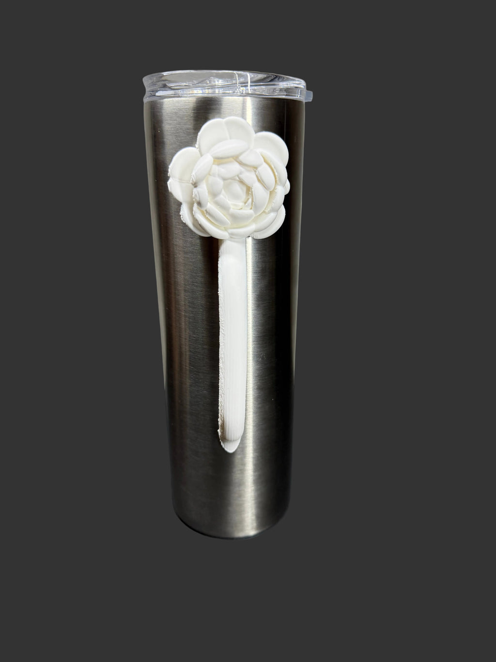 Peony Flower Tumbler Handle | Floral Cup Handle | Spring Accessory