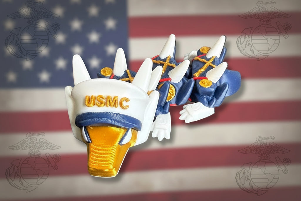 Marine Corps Inspired Dragon – Dress Blues