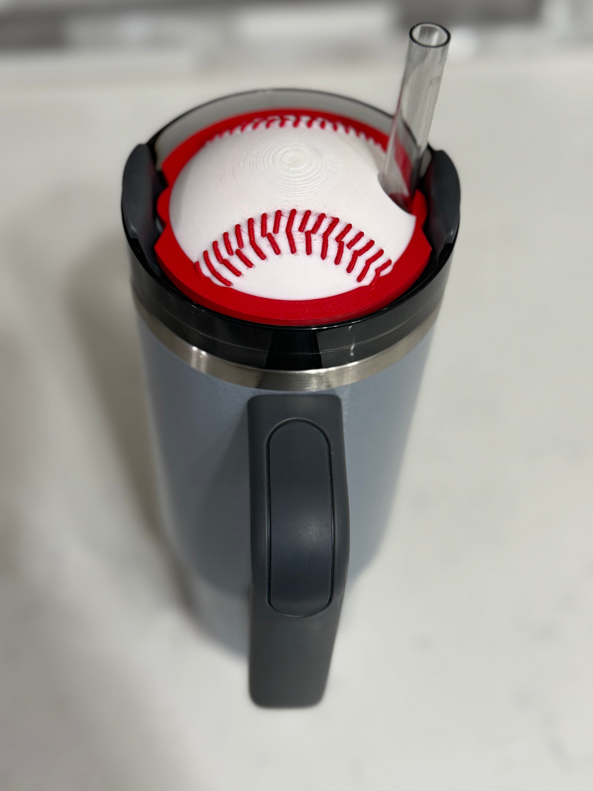 Baseball Tumbler Lid Topper 30oz/40oz