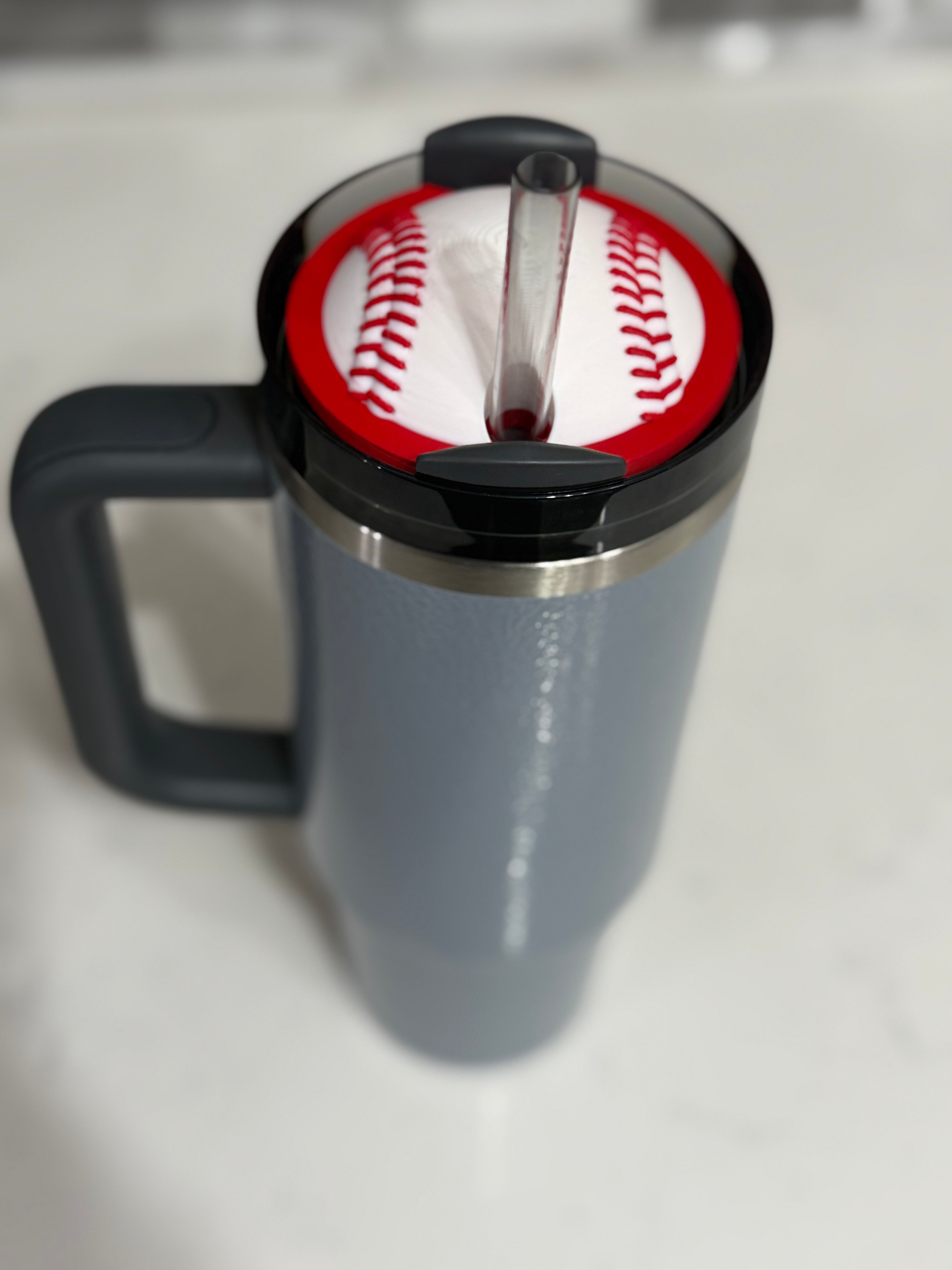 Baseball Tumbler Lid Topper 30oz/40oz