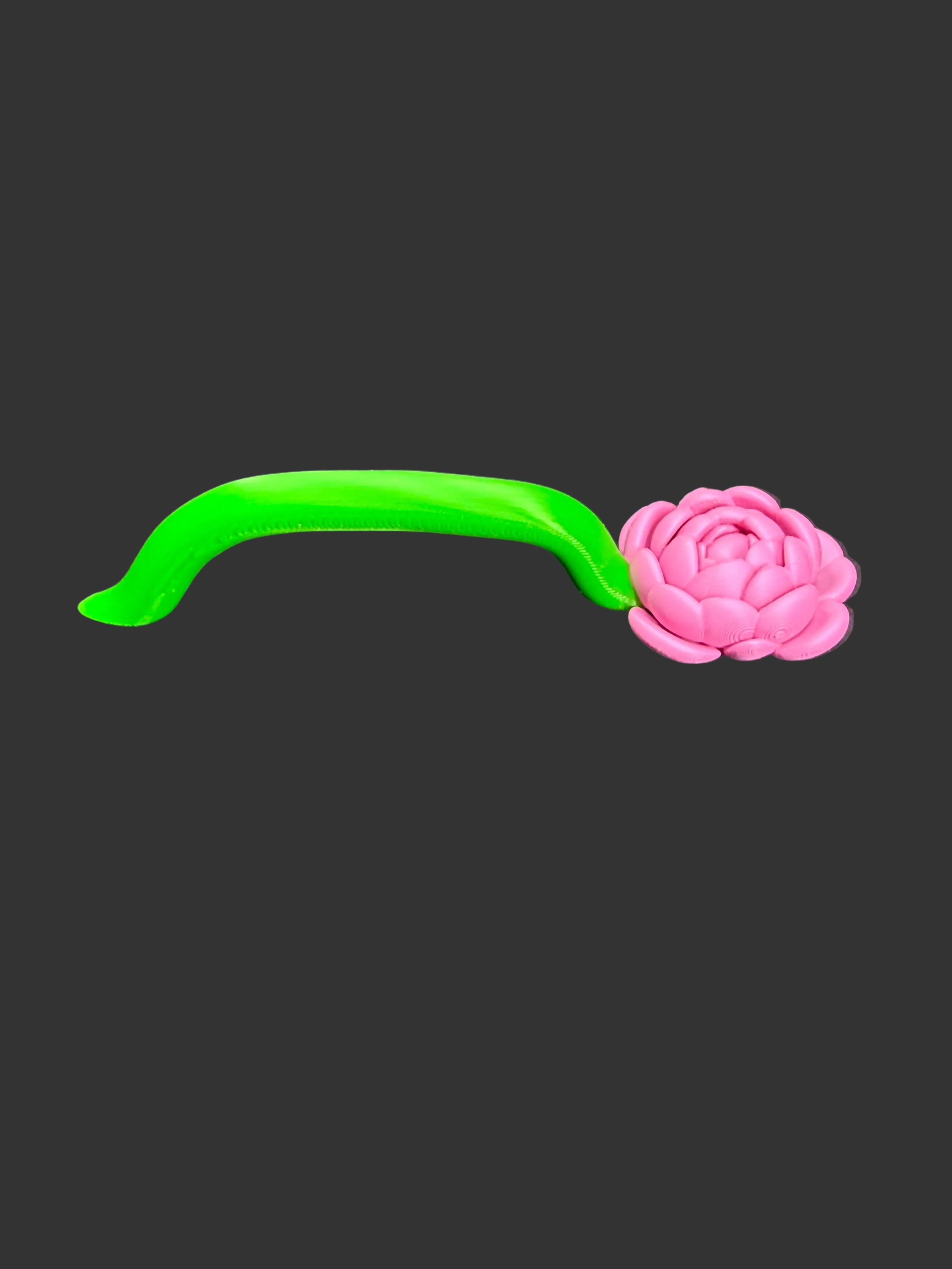 Peony Flower Tumbler Handle | Floral Cup Handle | Spring Accessory
