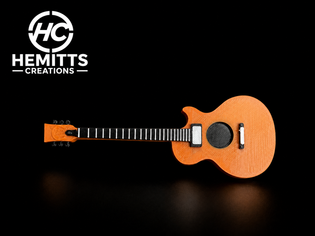 Acoustic Guitar Tumbler Handle for Epoxy Tumblers | 3D Printed Guitar Cup