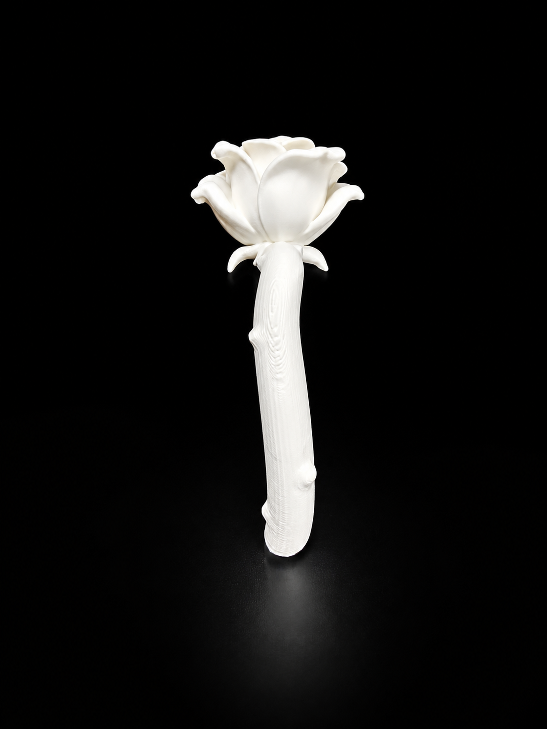 Rose Tumbler Handle for Epoxy Tumblers, Floral 3D Printed Handle