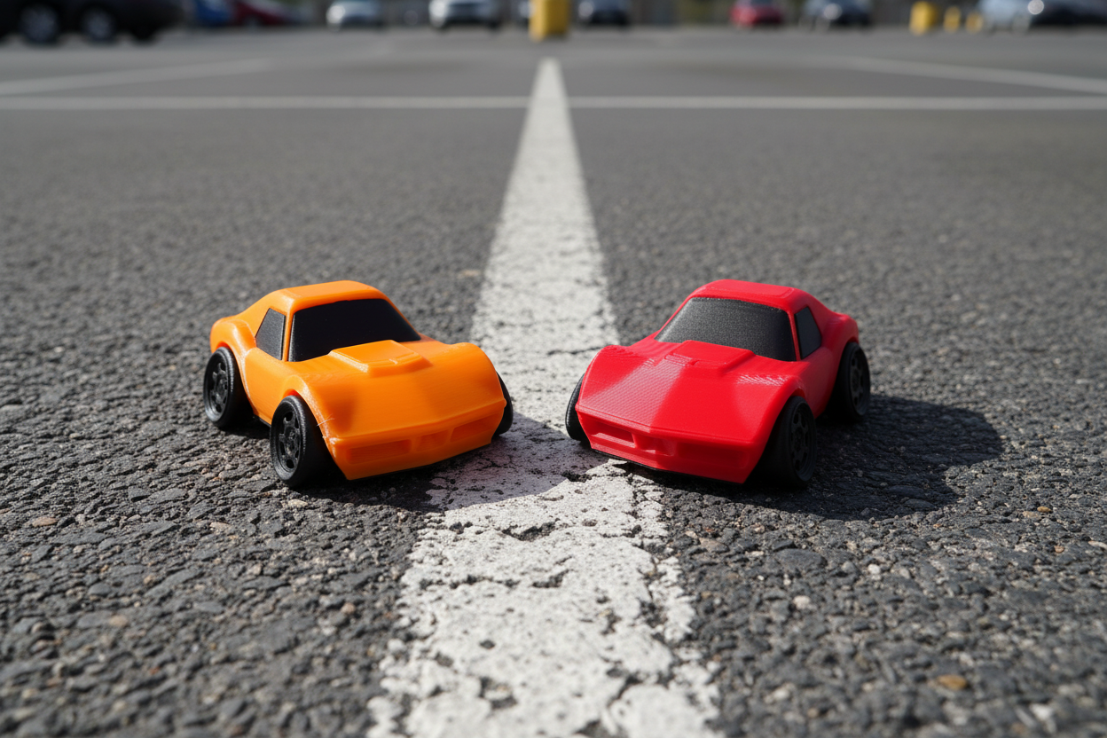 Tooned C3 Corvette – Chibi Style Classic Muscle Car | Cartoon Stingray Collectible