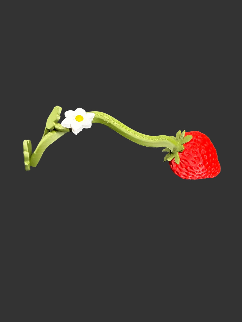 Strawberry Tumbler Handle – 3D Printed Cup Handle – Fruit Grip for Epoxy Tumblers