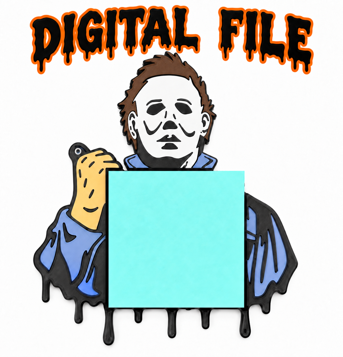 Michael Myers Sticky Note Holder – 3MF Digital File