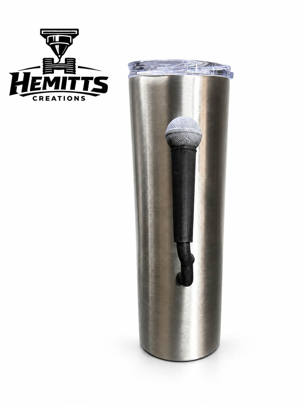 Microphone Tumbler Handle – 3MF Digital File