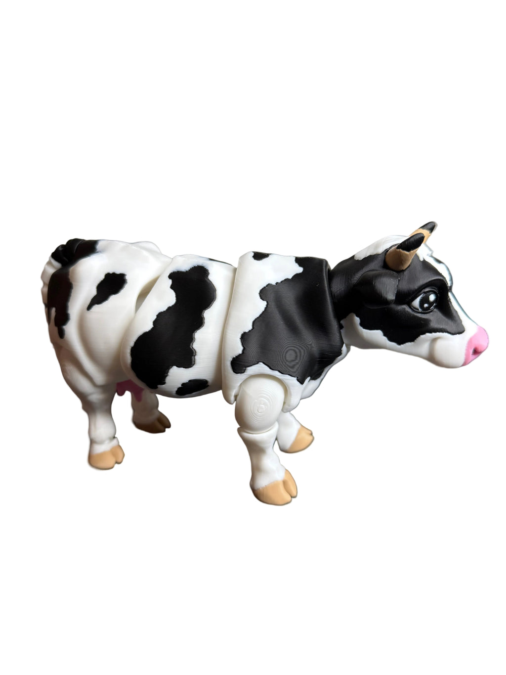 Dairy Cow Flexi | Articulated Cow Figurine | 3D Printed Flexi Animal Toy