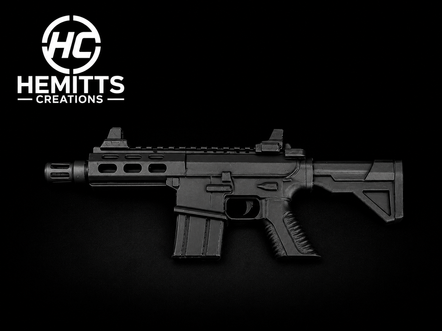 AR15 Style Tumbler Handle for Epoxy Tumblers | Tactical Cup | 3D Printed Tumbler Accessory
