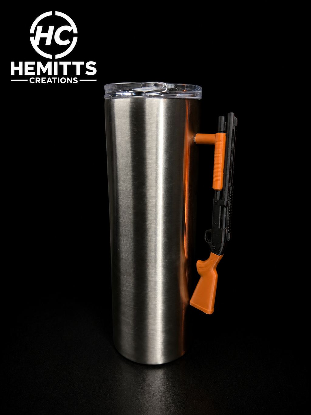 Shotgun Style Tumbler Handle for Epoxy Tumblers | Tactical Cup | Custom Tumbler Grip