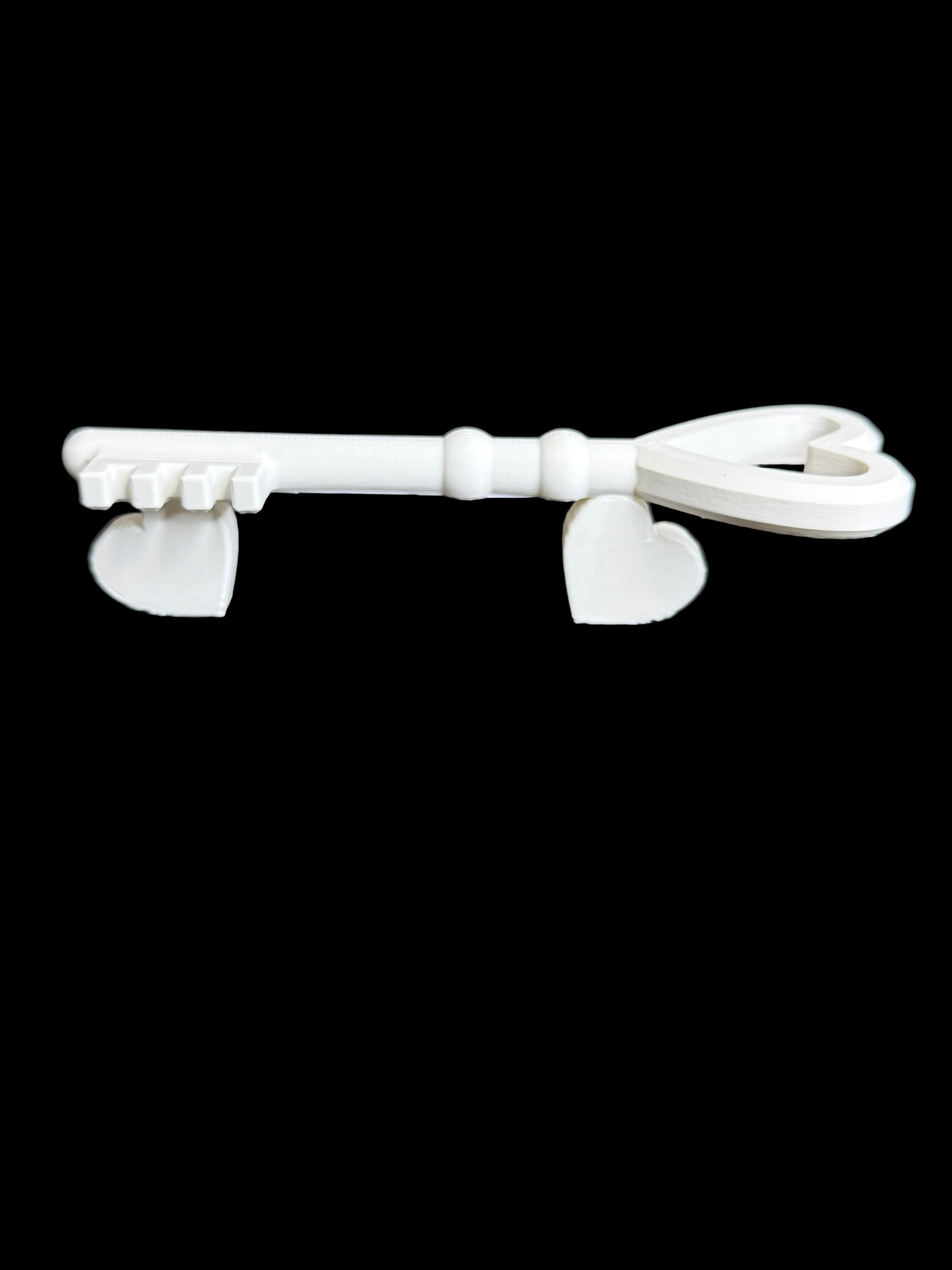 Heart Key Epoxy Tumbler Handle | Valentine Cup Handle | Love Theme Drinkware Accessory