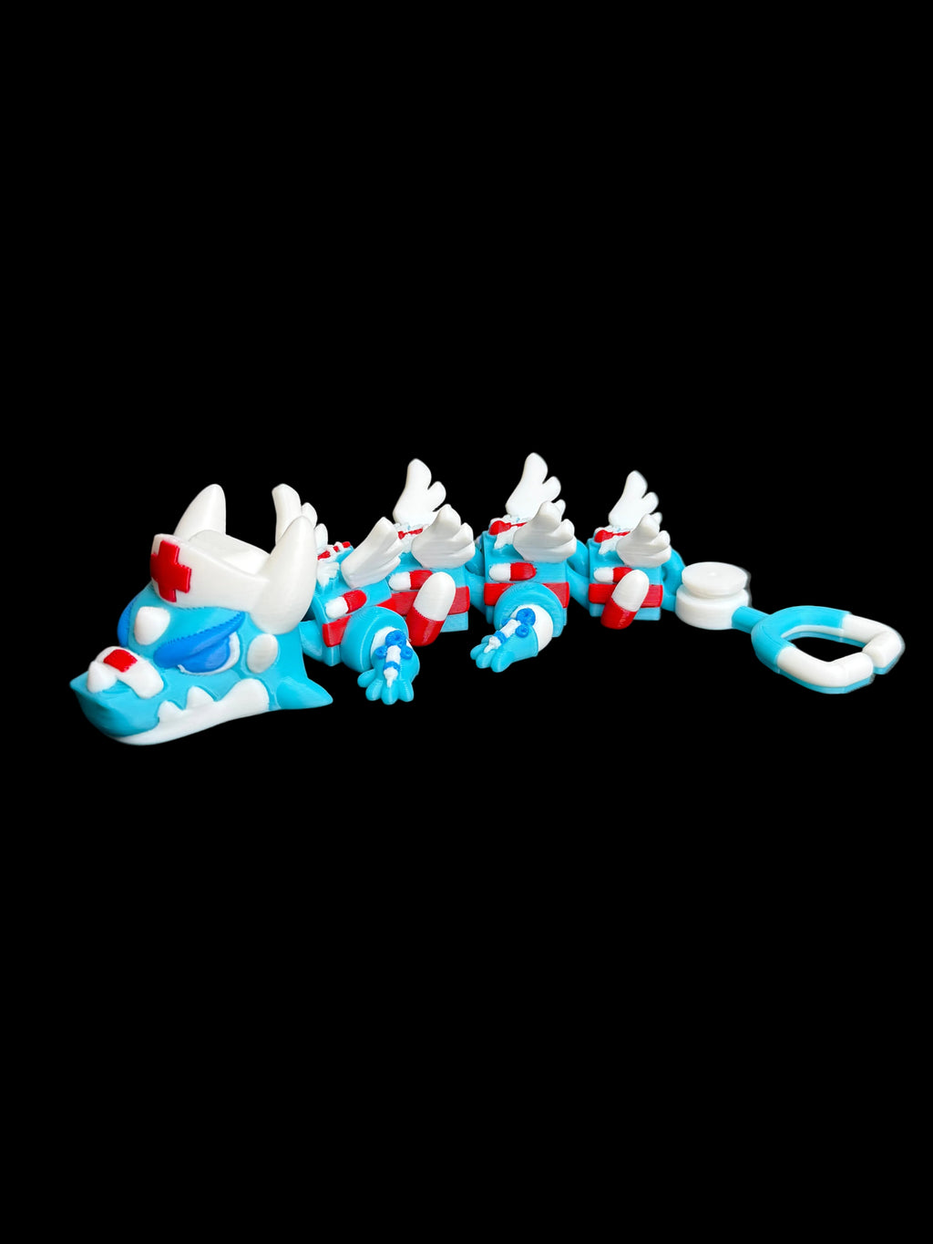 Flexi Nurse Dragon | Articulated Dragon Nurse Gift | Healthcare
