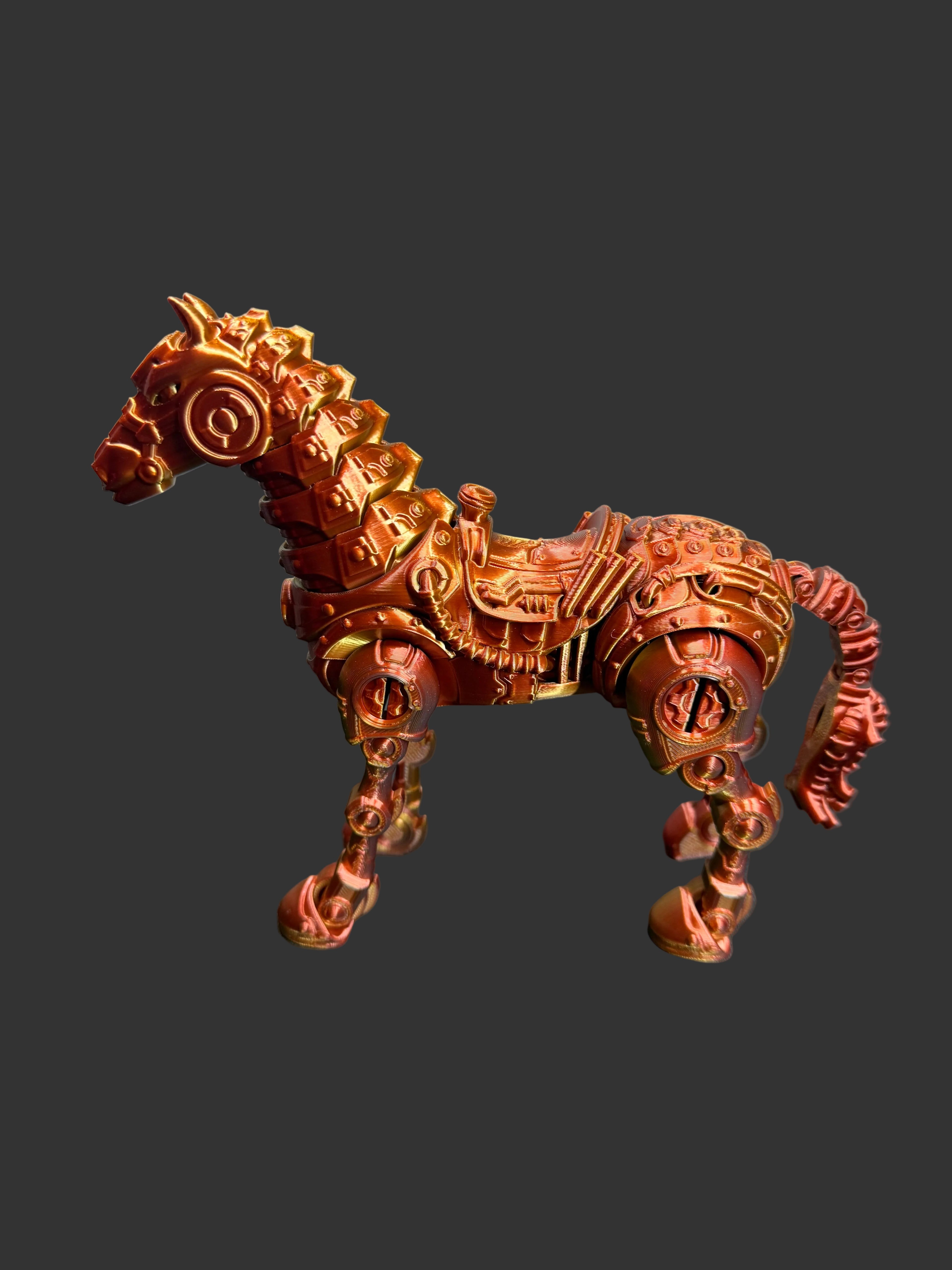 Cyber Horse Figurine – Futuristic Mechanical Stallion (2 Variants)