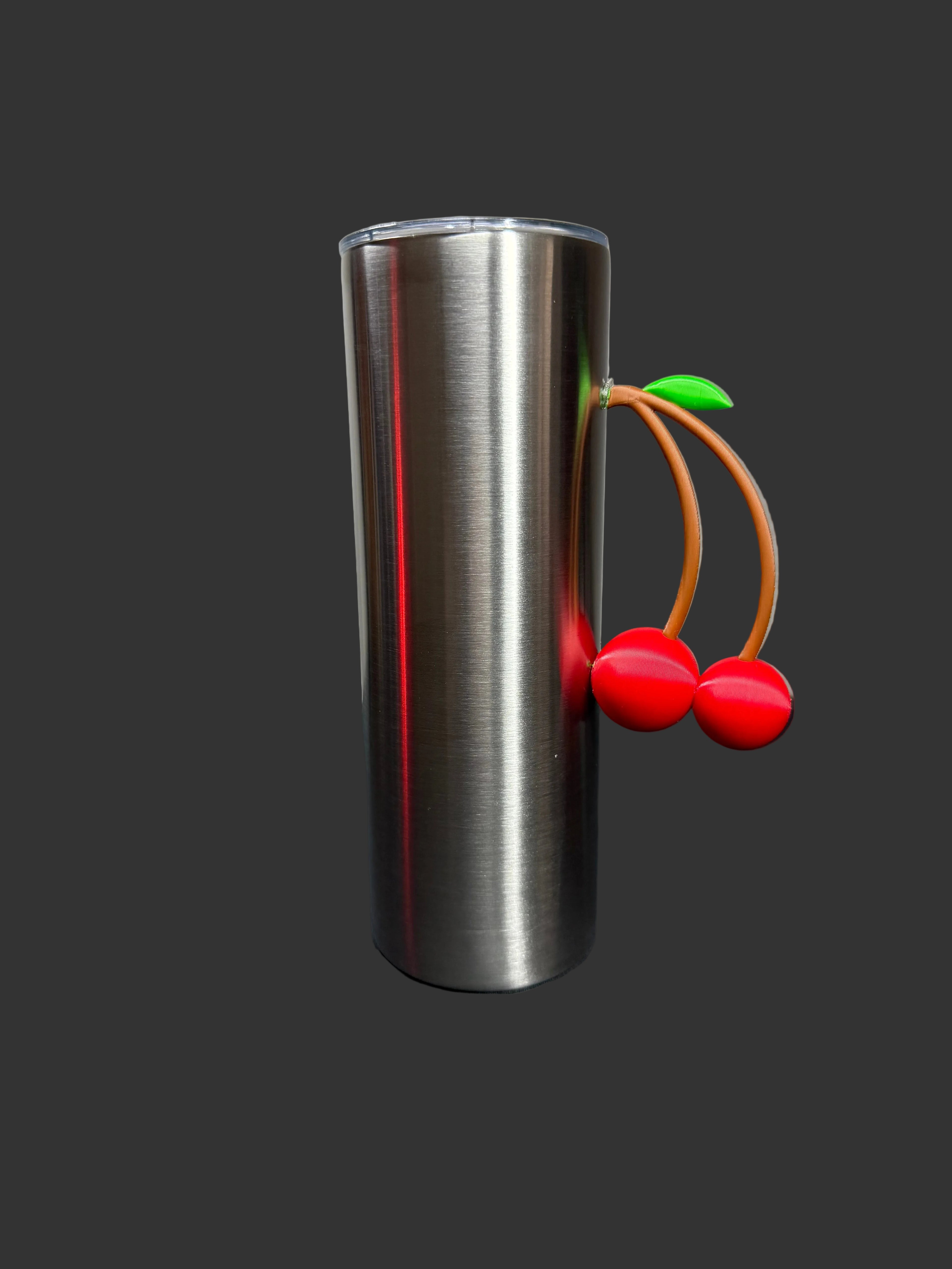 Cherry Tumbler Handle – 3D Printed Custom Cup Handle