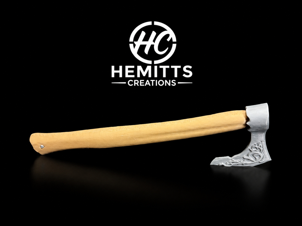 Viking Axe Handle STL | Norse Epoxy Tumbler 3D Print File
