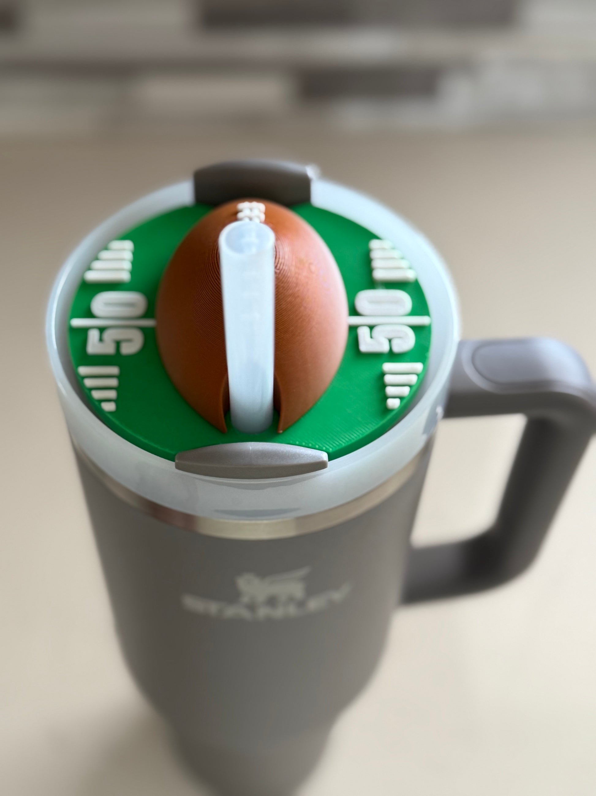 Football Tumbler Lid Topper 30oz/40oz