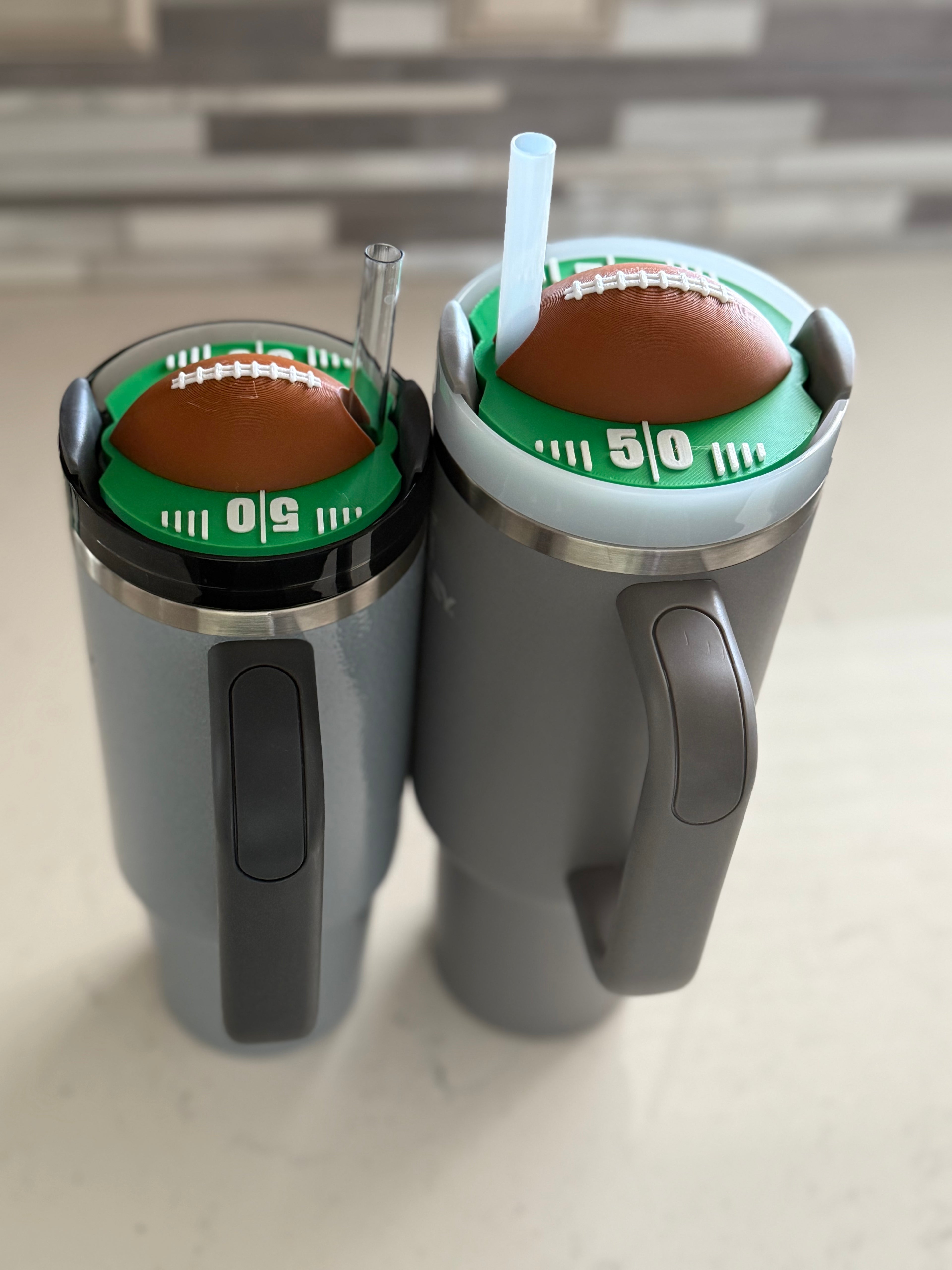 Football Tumbler Lid Topper 30oz/40oz