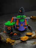 Witch Gnome with Cauldron and Accessories – 5.5” Tall