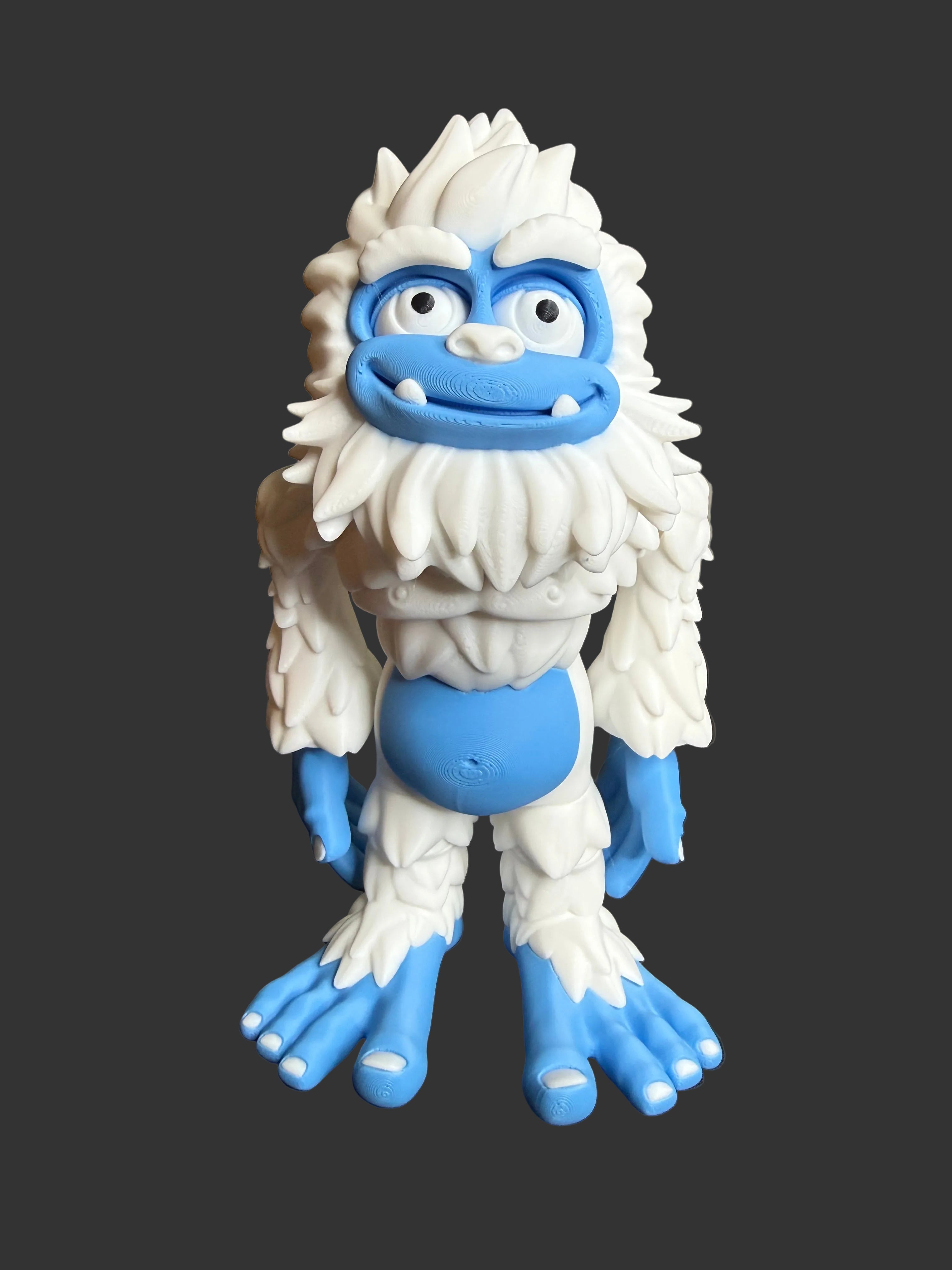 Flexi Bigfoot Figure – Articulated Sasquatch Cryptid Toy – Abominable Snowman Yeti – 3D Printed Desk Decor