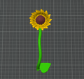 Sunflower Tumbler Handle STL | Epoxy Tumbler File | Floral Cup | 3D Print Digital Download