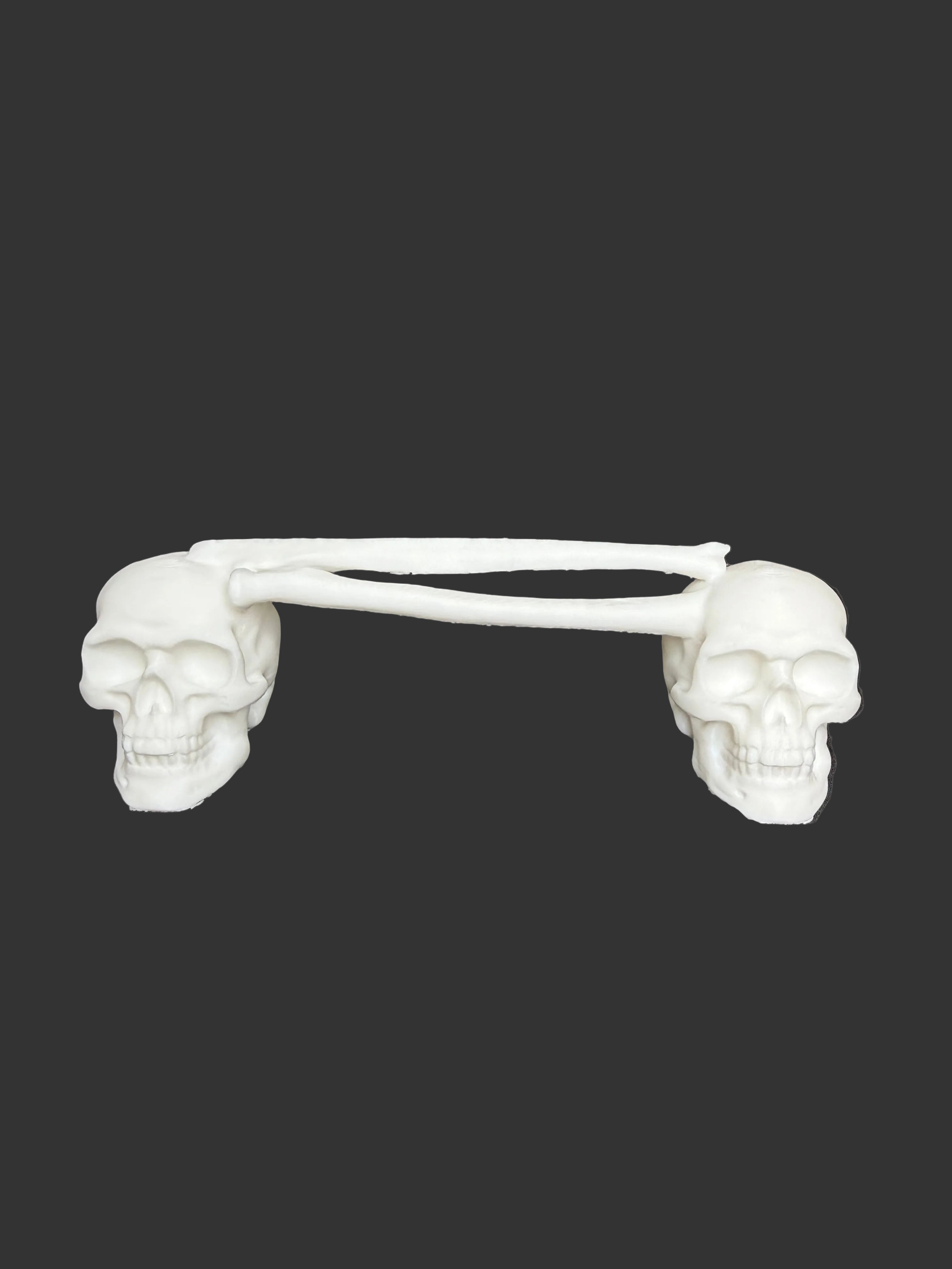 Skull & Femur Epoxy Tumbler Handle – Skeleton Handle Accessory