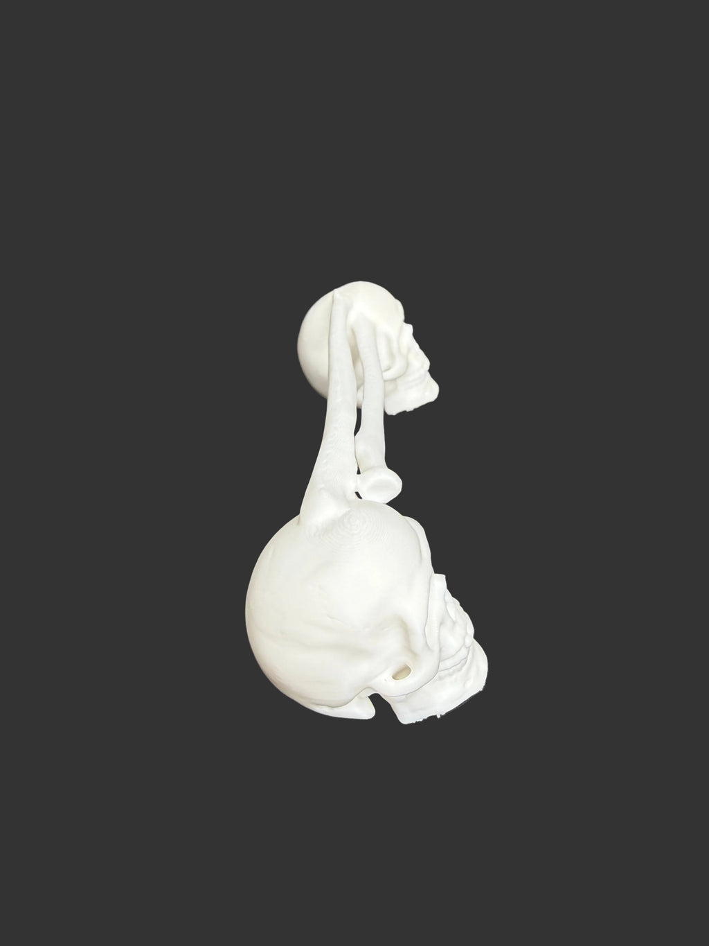 Skull & Femur Epoxy Tumbler Handle – Skeleton Handle Accessory