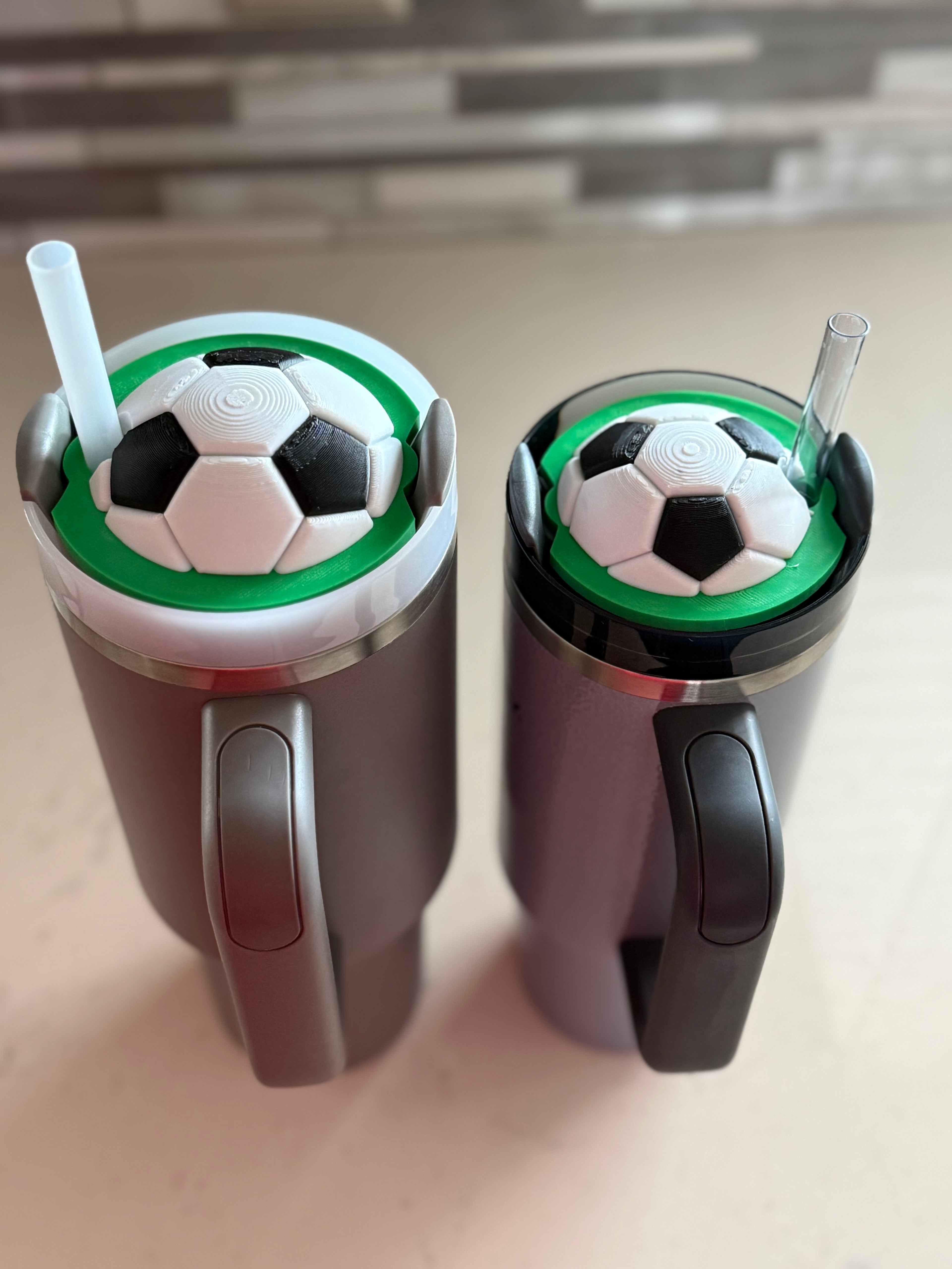 Soccer ball Tumbler Lid Topper 30oz/40oz