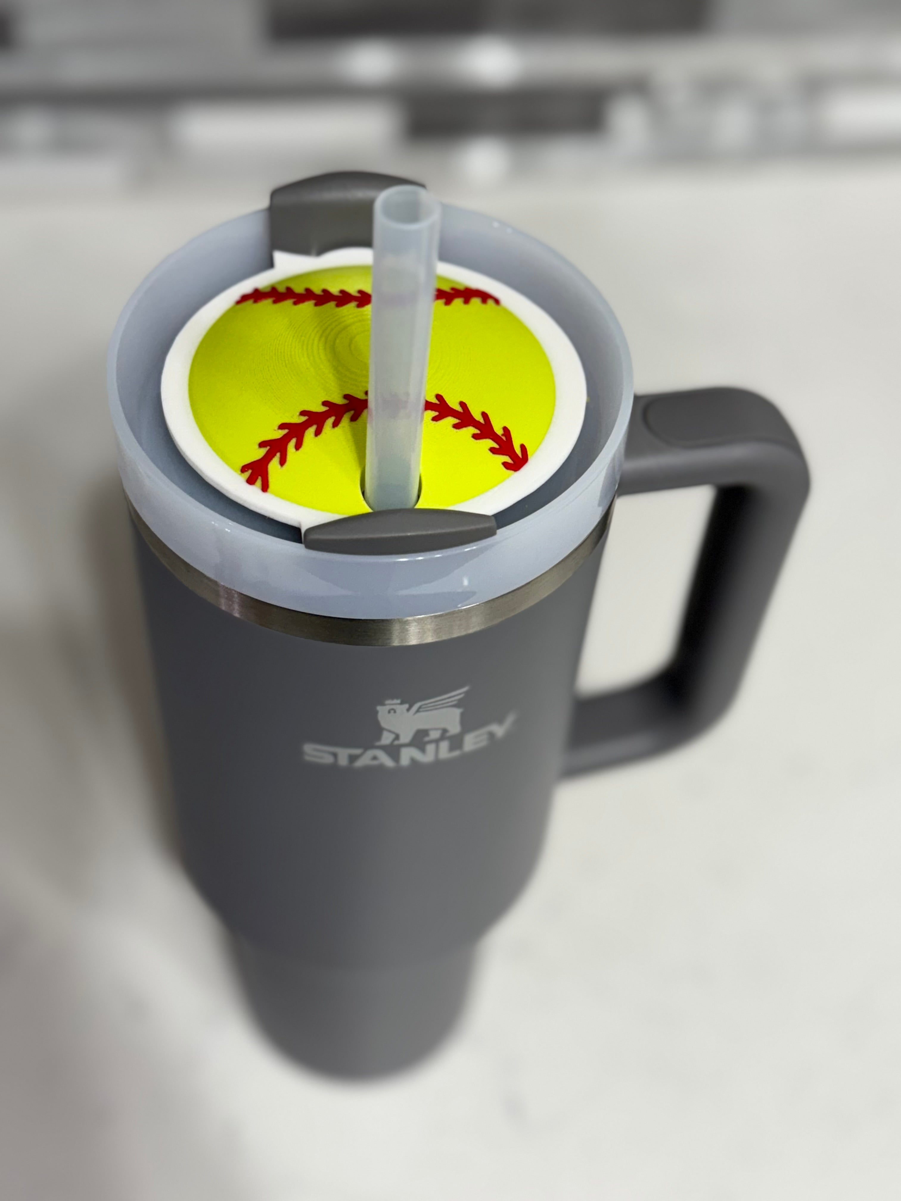 Softball Tumbler Topper Lid 30oz/40oz