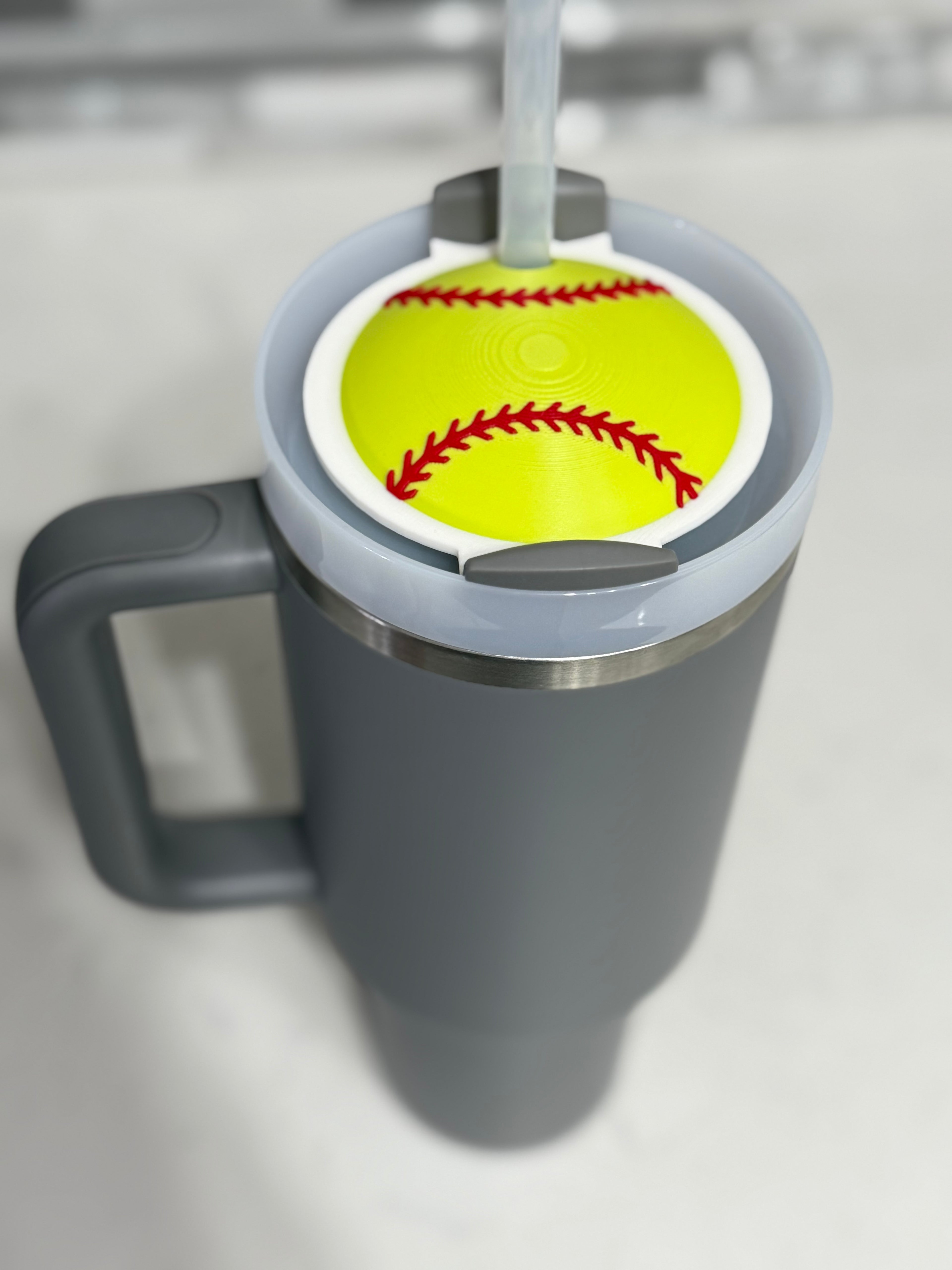 Softball Tumbler Topper Lid 30oz/40oz