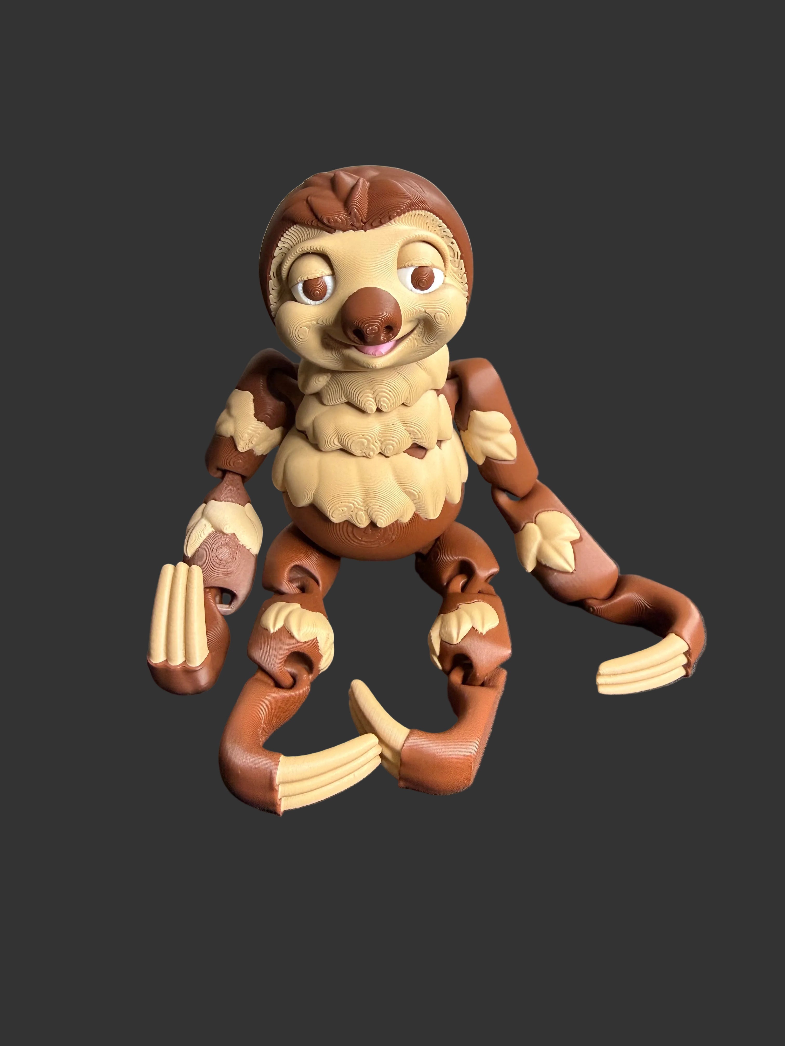 Flexi Sloth with Hanging Tree – Articulated Sloth Toy