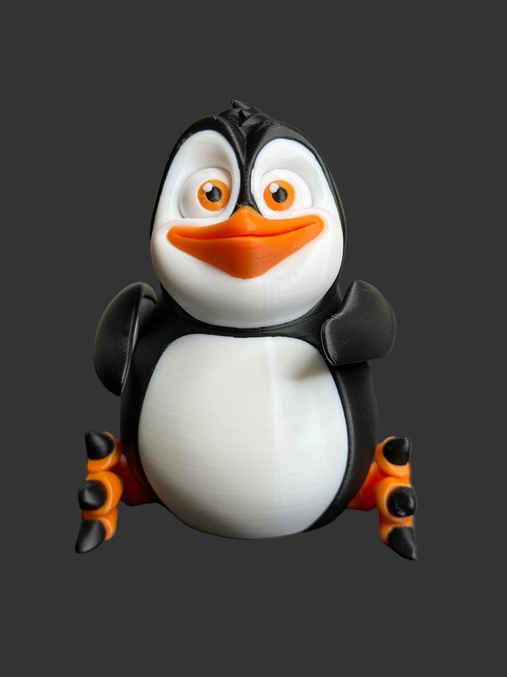 Flexi Cute Penguin – Articulated 3D Printed Penguin Toy – Adorable Desk Buddy & Gift