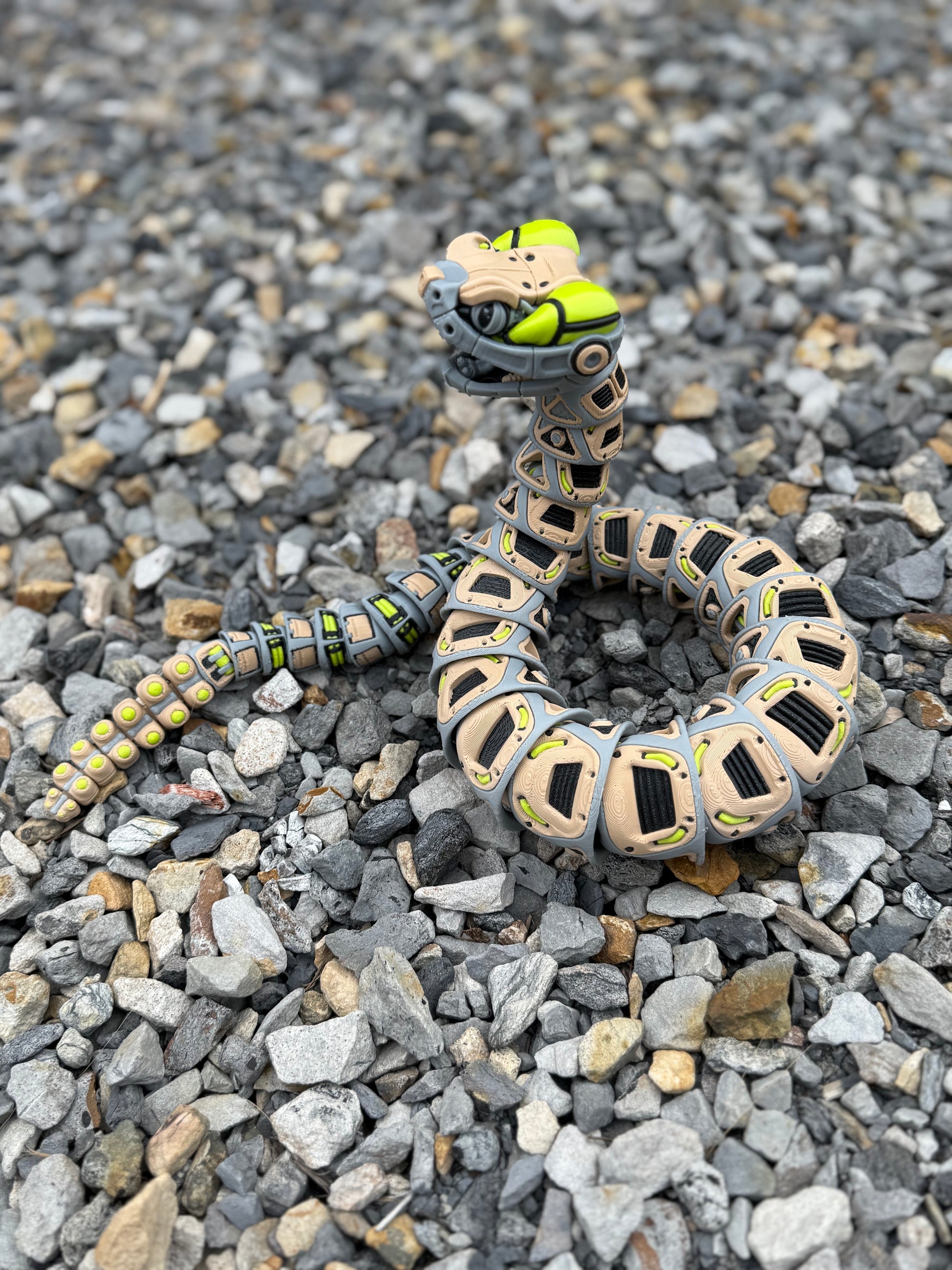 🐍Robo Rattler – The Futuristic 3D Printed Rattlesnake