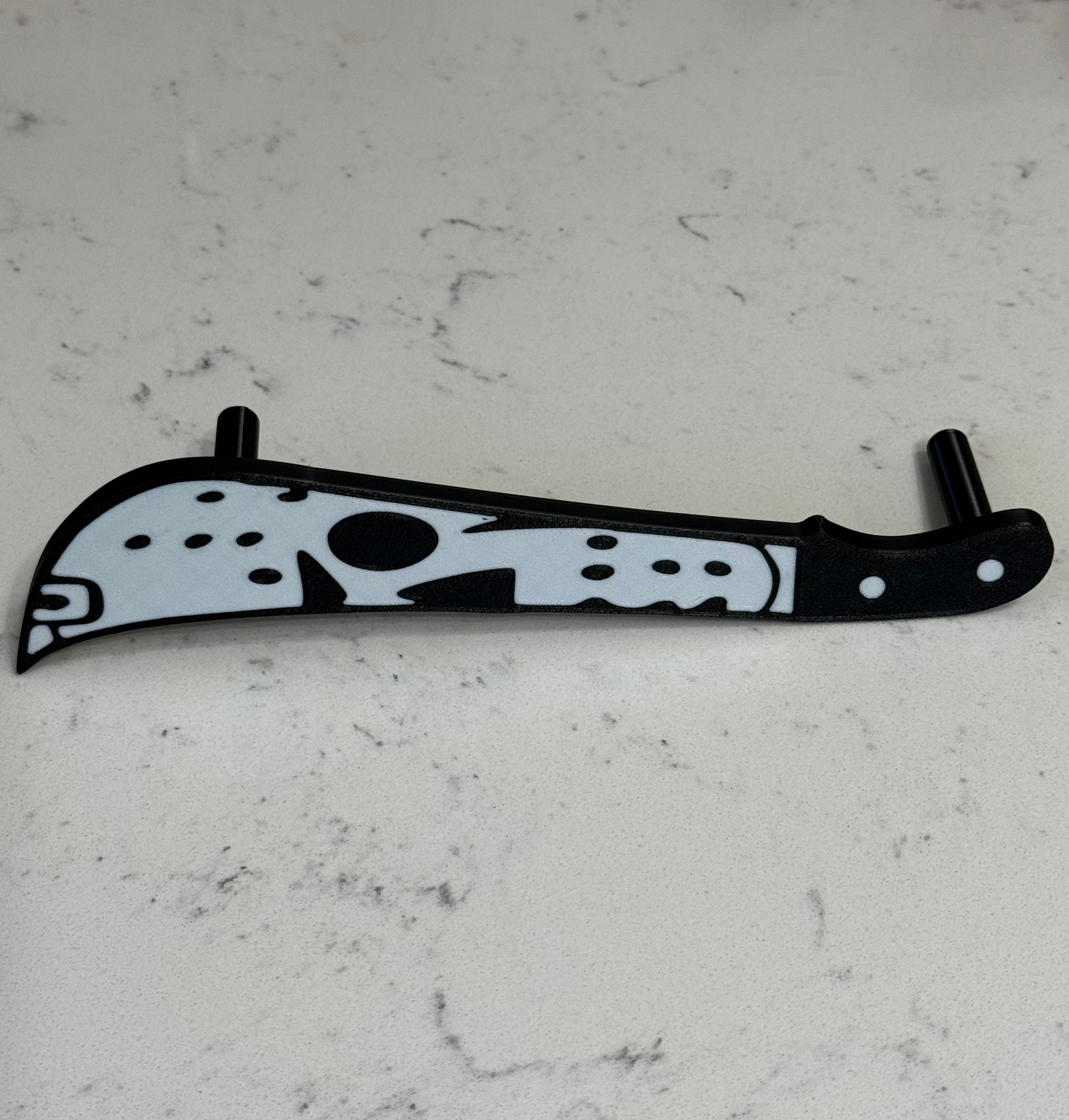 🔪 Horror Knife Tumbler Handle – 3D Printed Epoxy Add-On