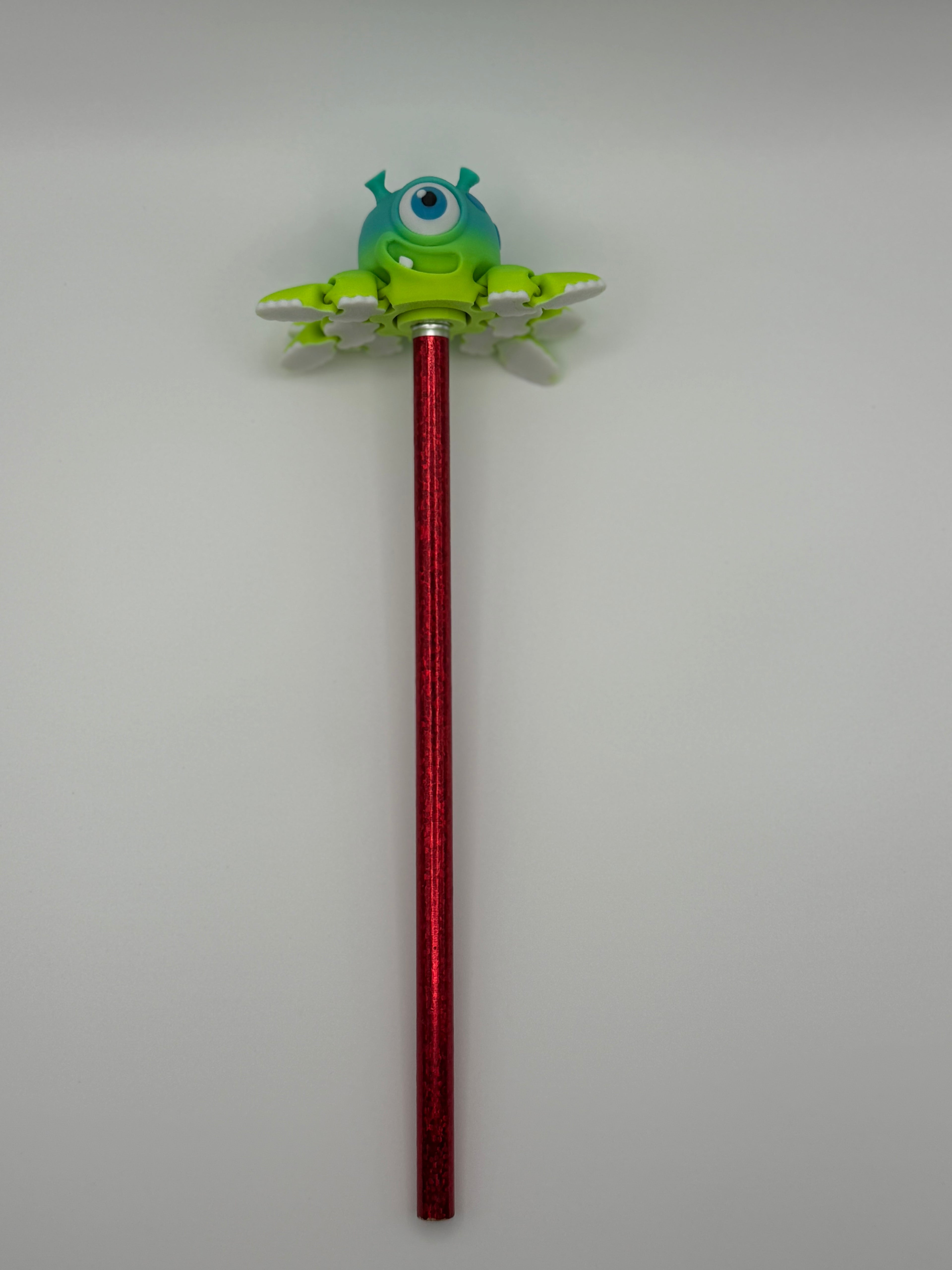 🛸 Alien Squid Spinner – 3D Printed Pencil Topper Fidget Toy