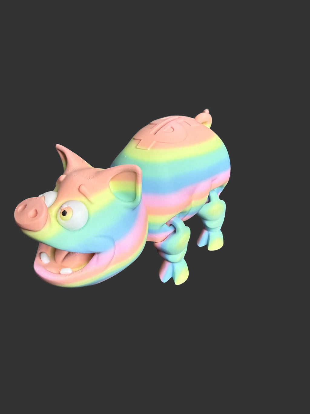 Flexi Piggy Bank – Articulated 3D Printed Pig Coin Bank with Removable Bottom