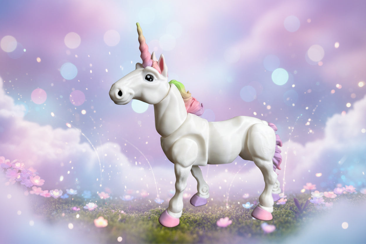 Flexi Unicorn – Articulated 3D Printed Unicorn Figurine
