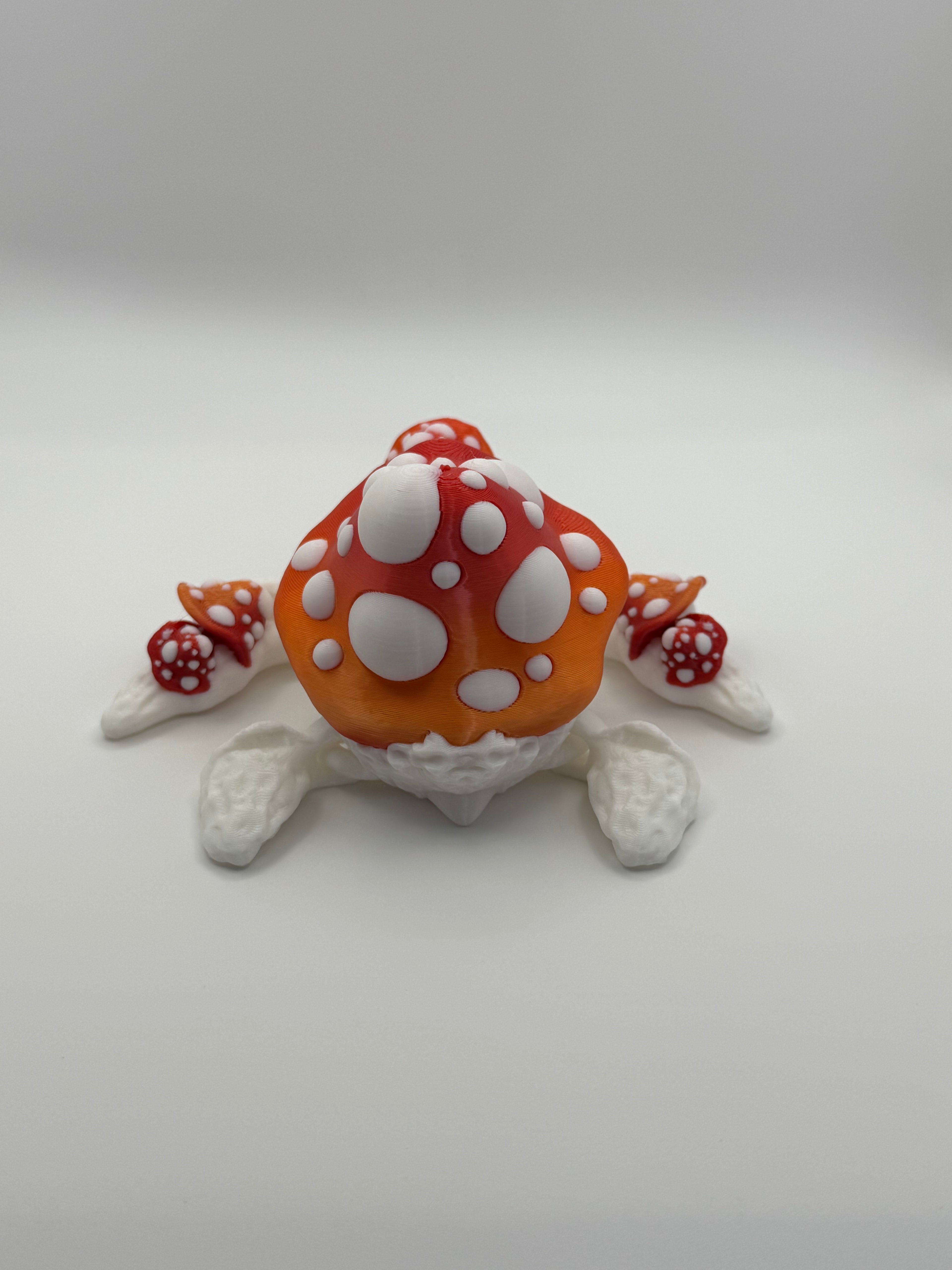 Flexi Mushroom Turtle – Articulated Fantasy Figurine
