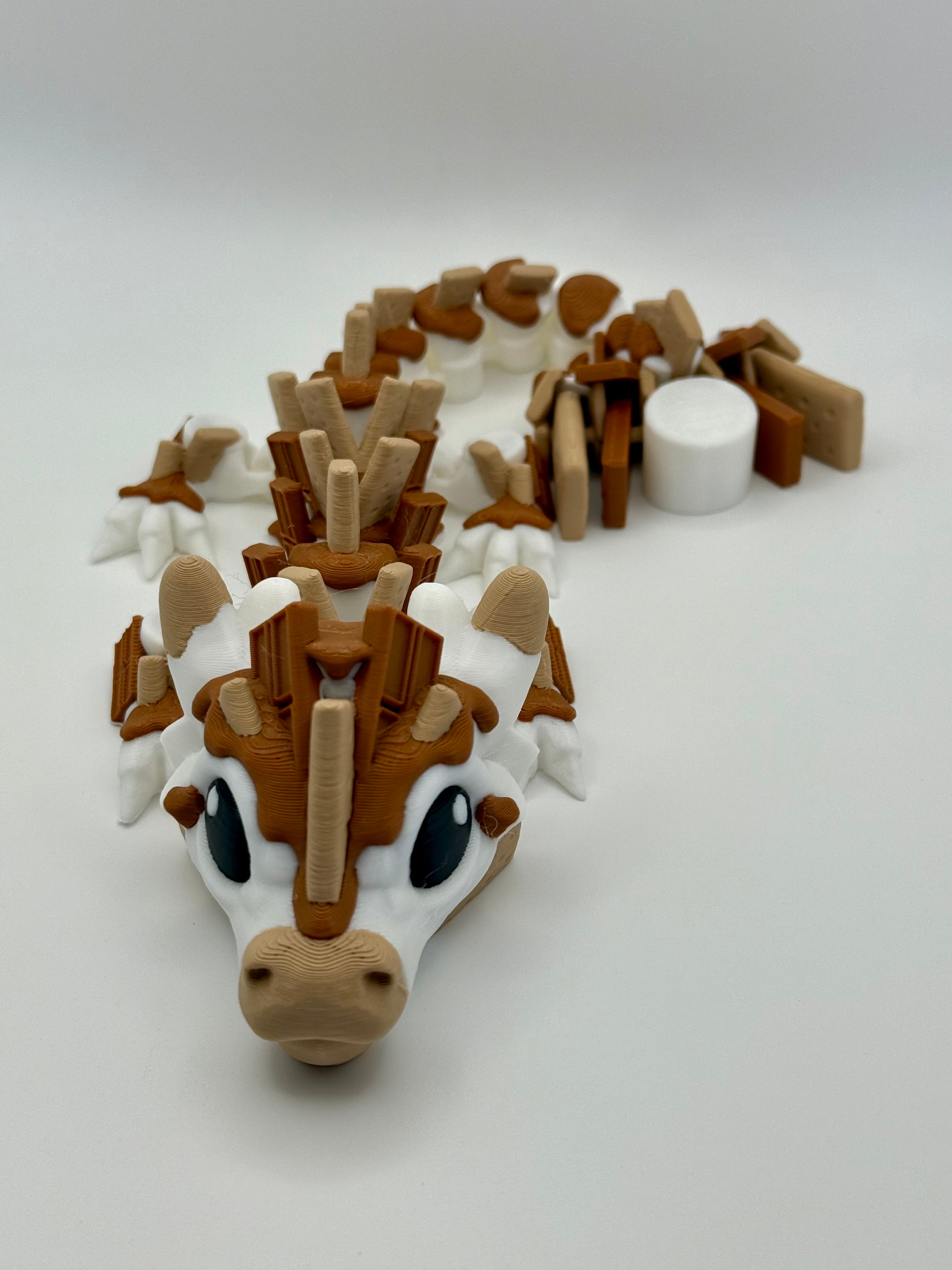 🍫🔥 S’mores Baby Dragon – 11.5” Long