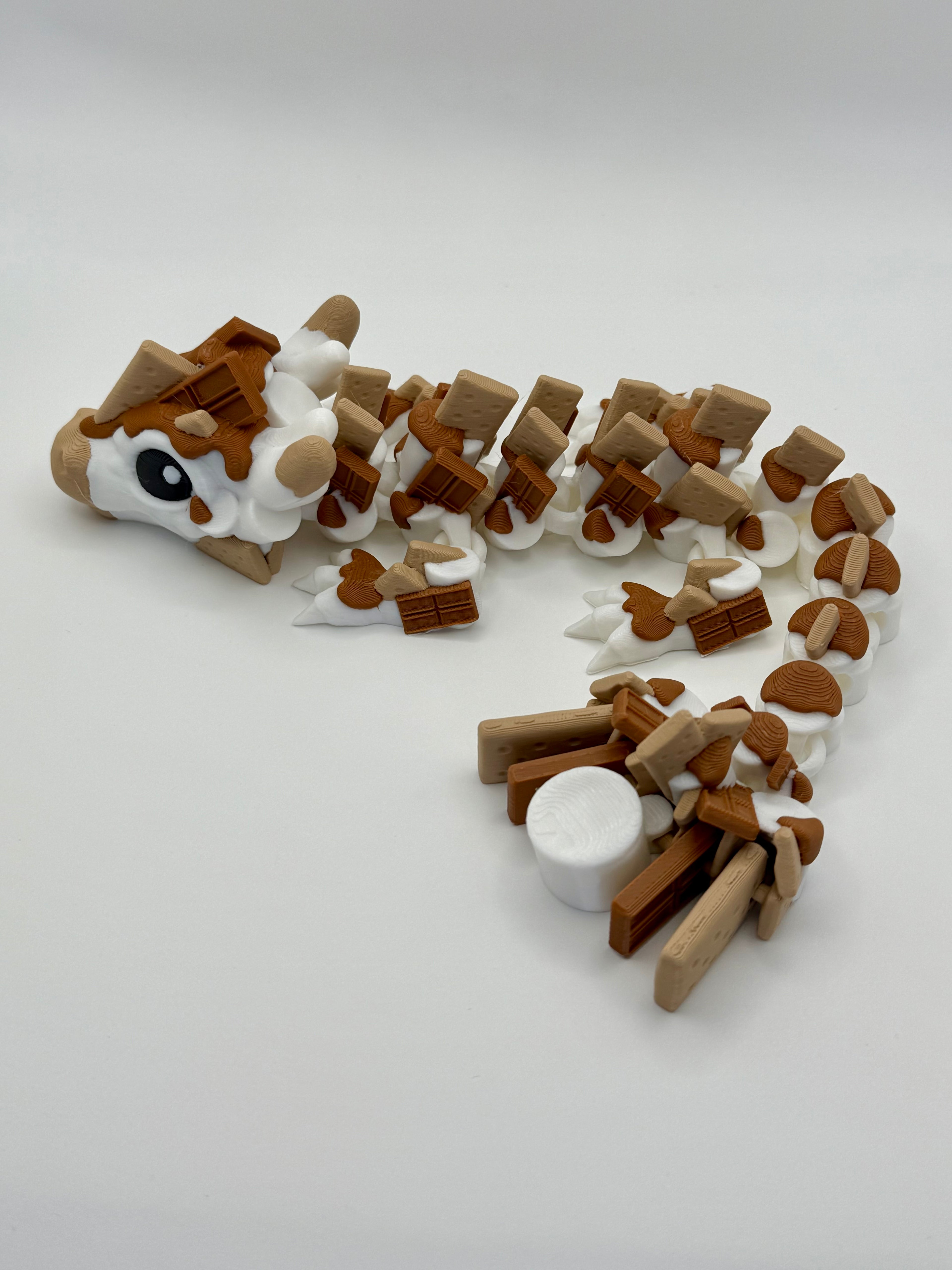 🍫🔥 S’mores Baby Dragon – 11.5” Long