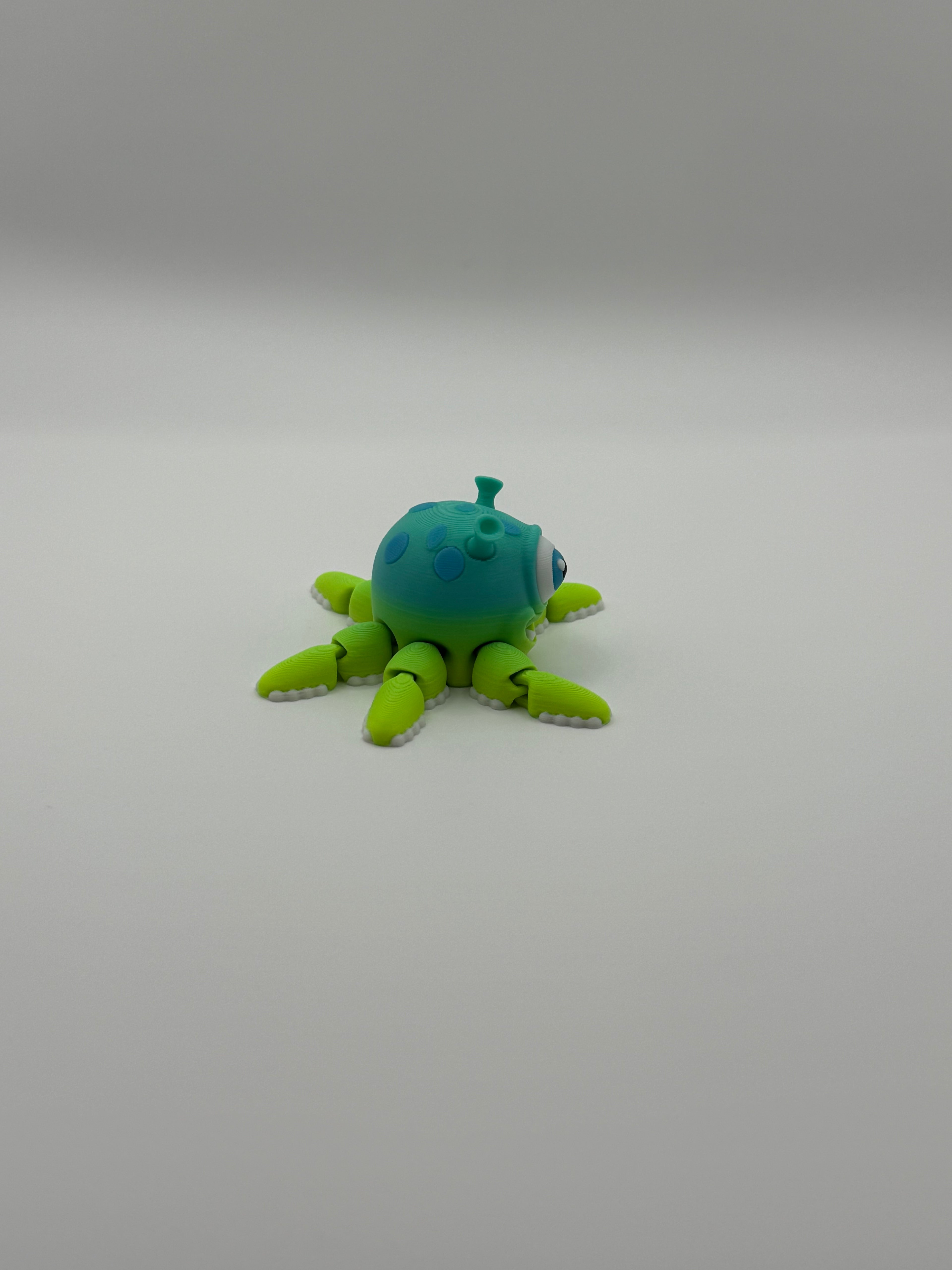 🛸 Alien Squid Spinner – 3D Printed Pencil Topper Fidget Toy