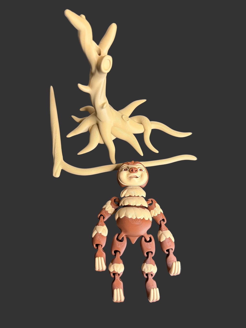 Flexi Sloth with Hanging Tree – Articulated Sloth Toy