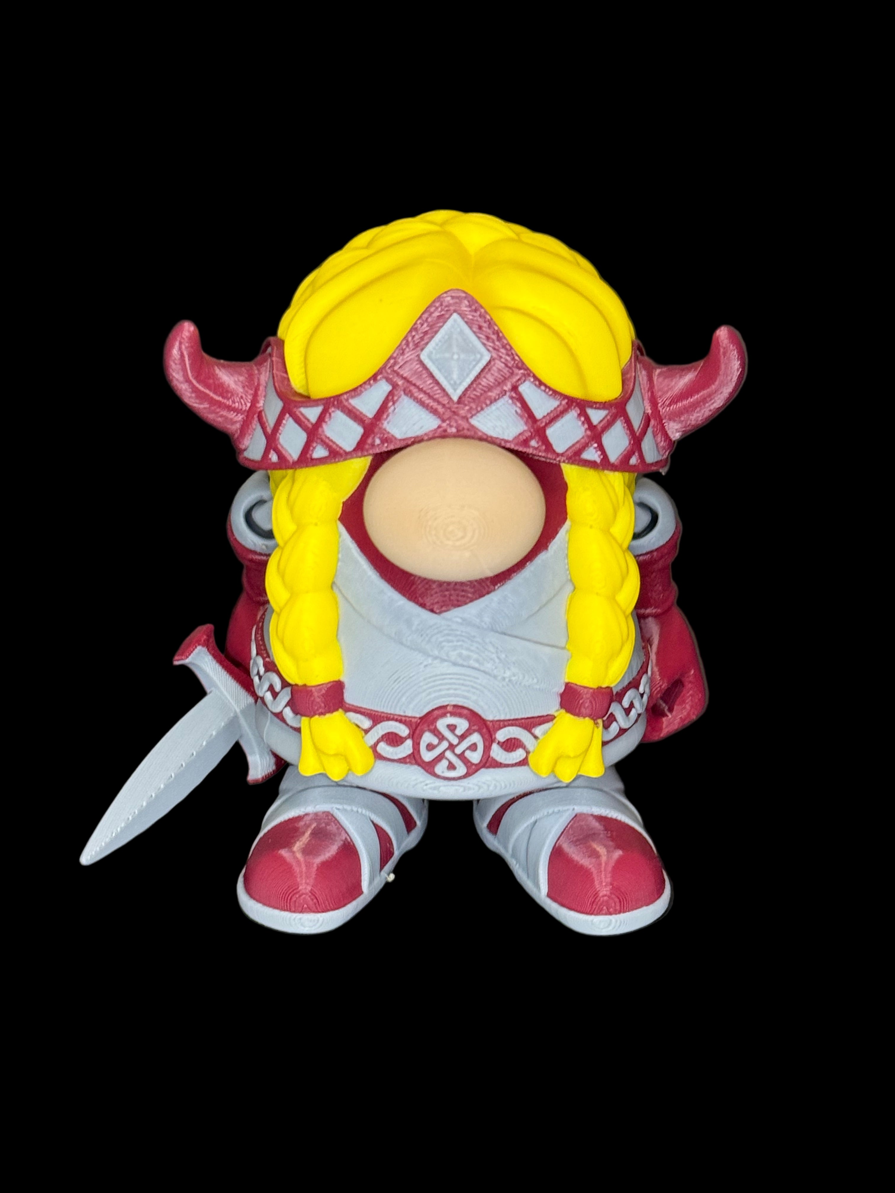 ⚔️ Female Viking Gnome with Broad Sword