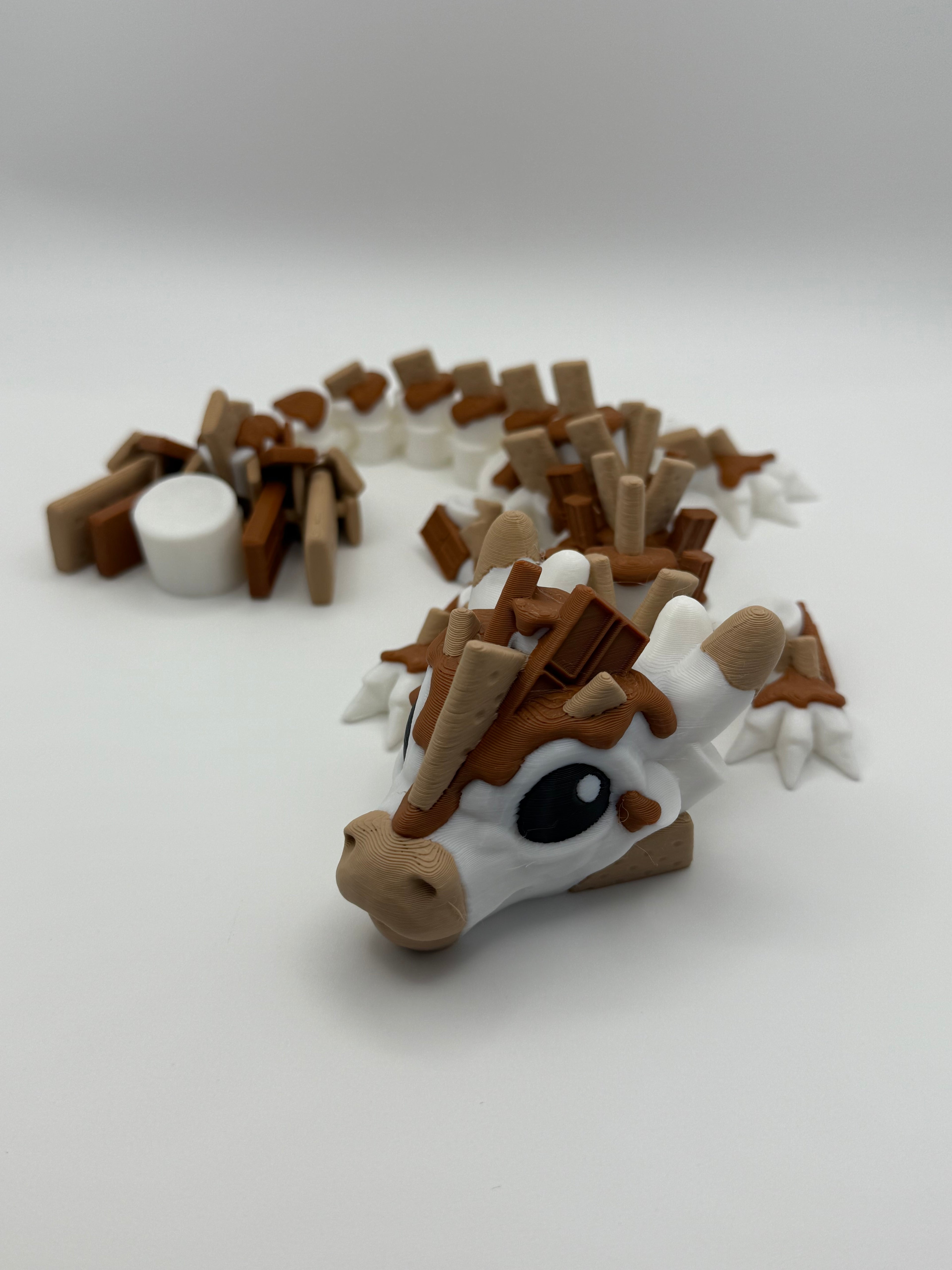 🍫🔥 S’mores Baby Dragon – 11.5” Long